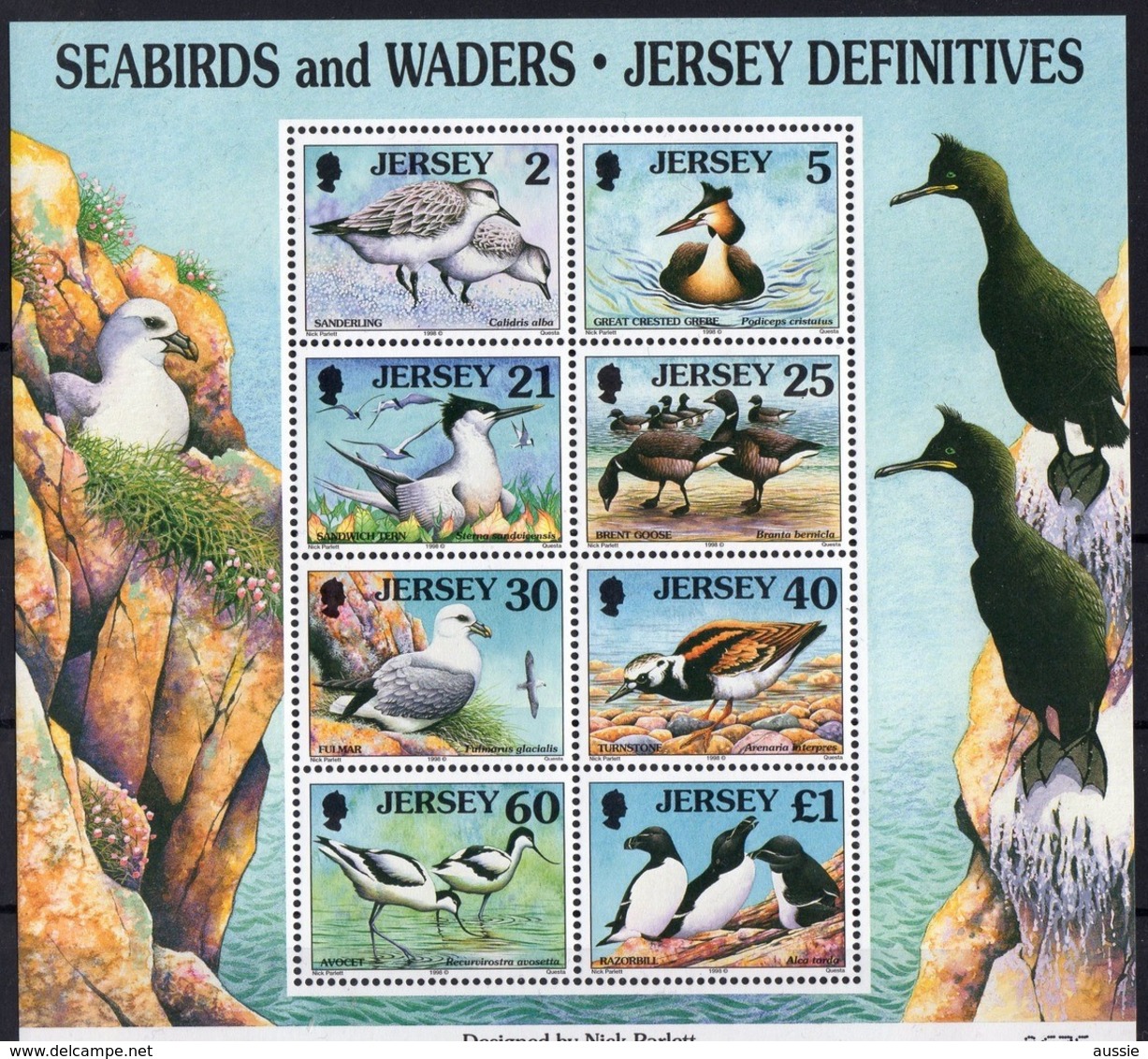 Jersey 1998 Yvertn° Bloc 21 *** MNH Cote 15,00 Euro Faune Oiseaux Vogels Birds - Jersey