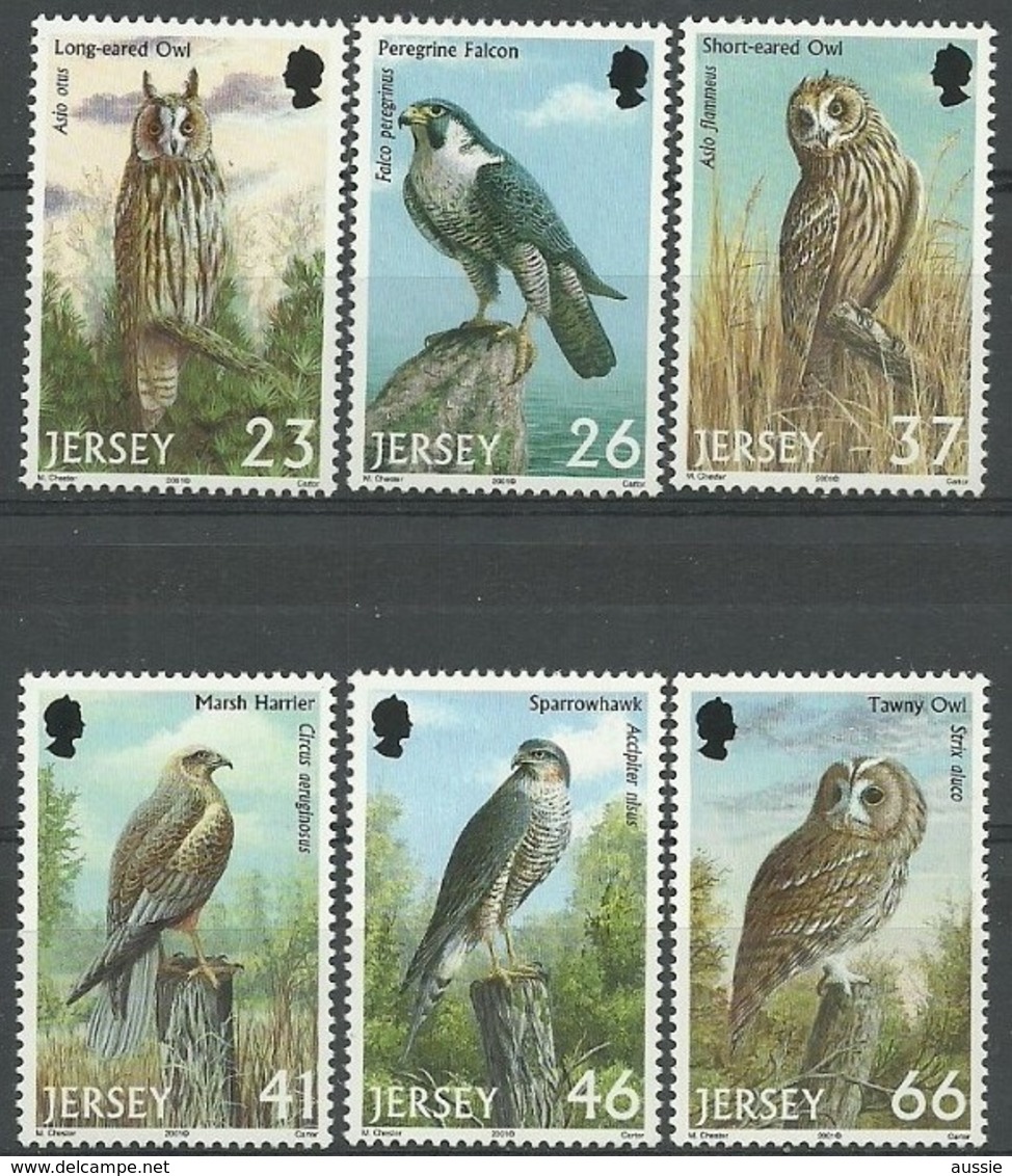 Jersey 2001 Yvertn° 986-991 *** MNH Cote 12,00  Euro Faune Rapaces Oiseaux Vogels Birds - Jersey