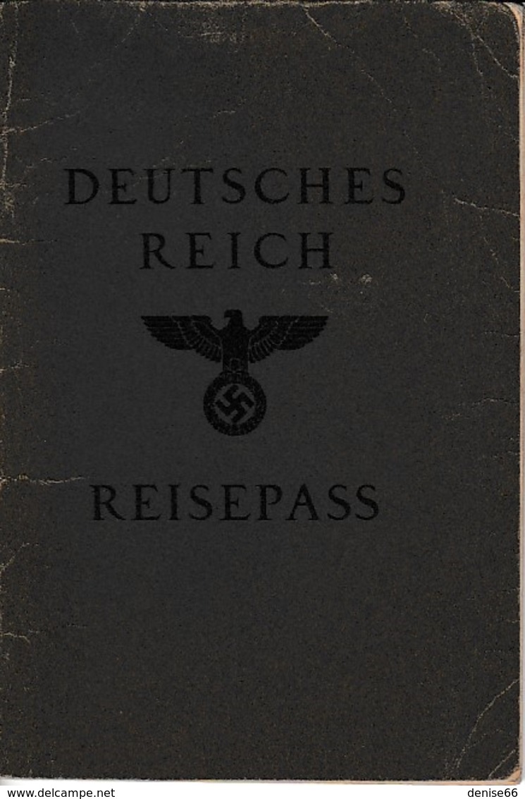 WW2 - 1937/42 - PASSEPORT ALLEMAND - Journaliste - Historische Dokumente