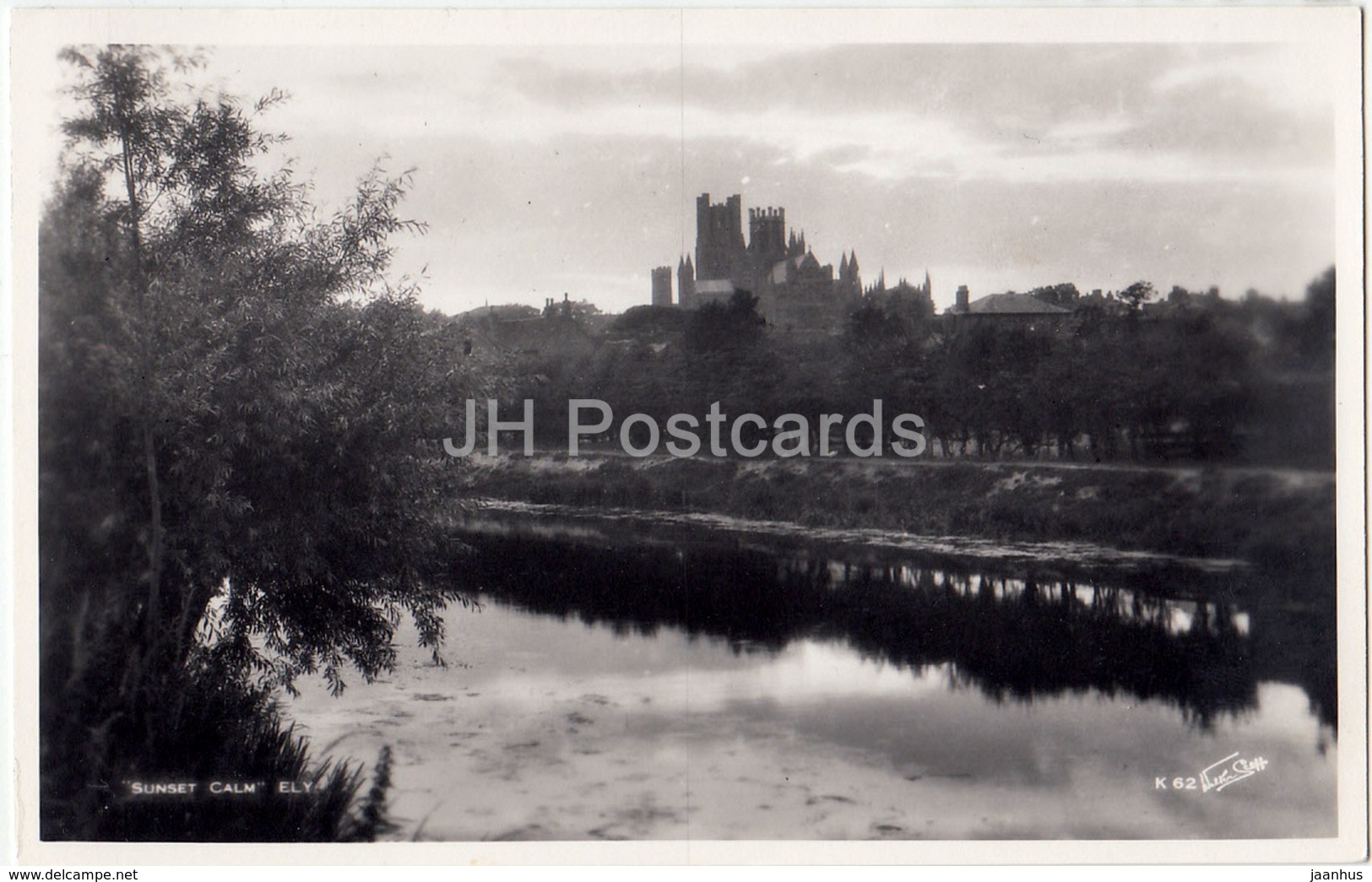 Ely - Sunset Calm - Cathedral - K 62 - 1961 - United Kingdom - England - Used - Ely