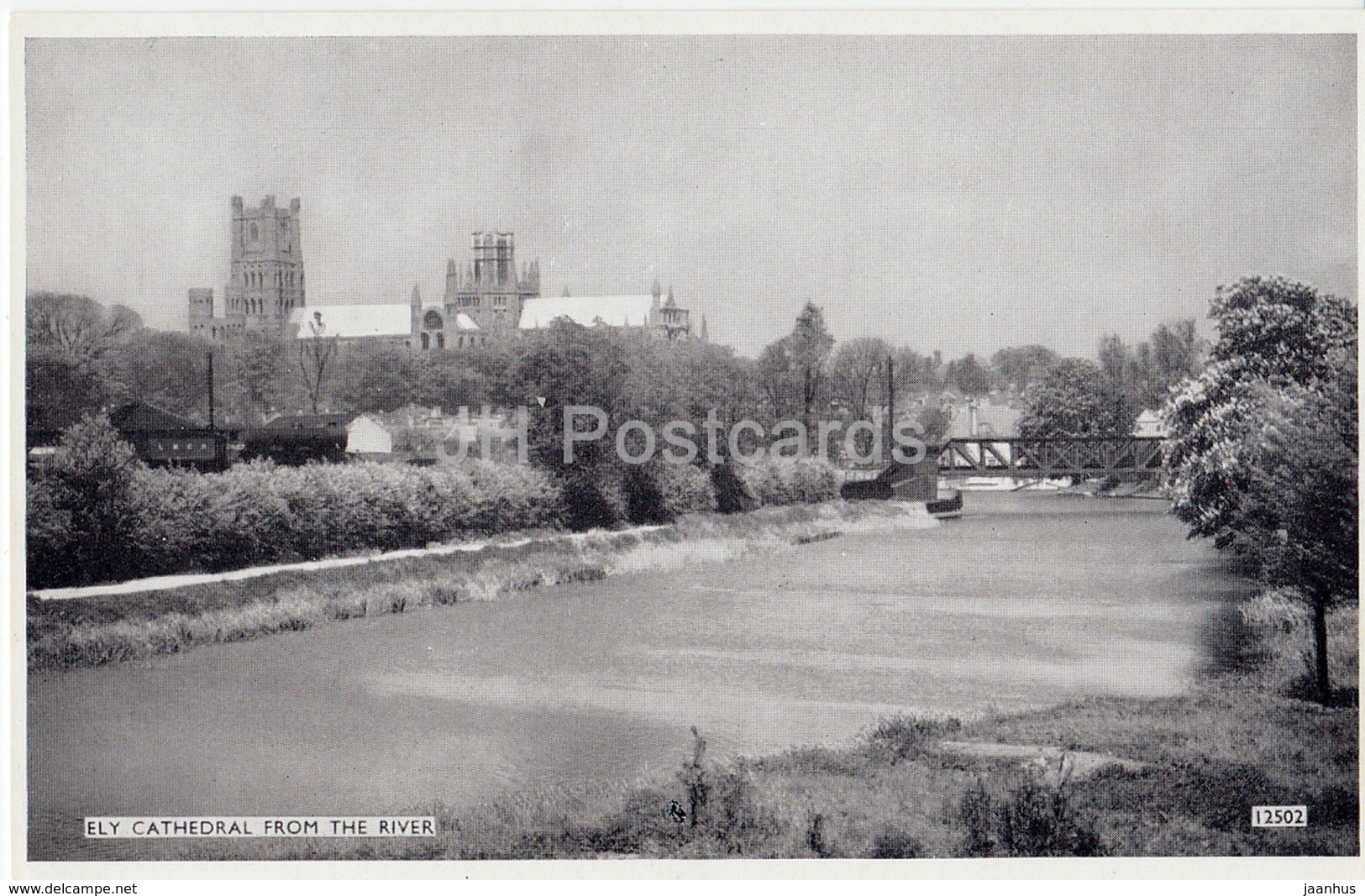 Ely Cathedral From The River - 12502 - 1961 - United Kingdom - England - Used - Ely