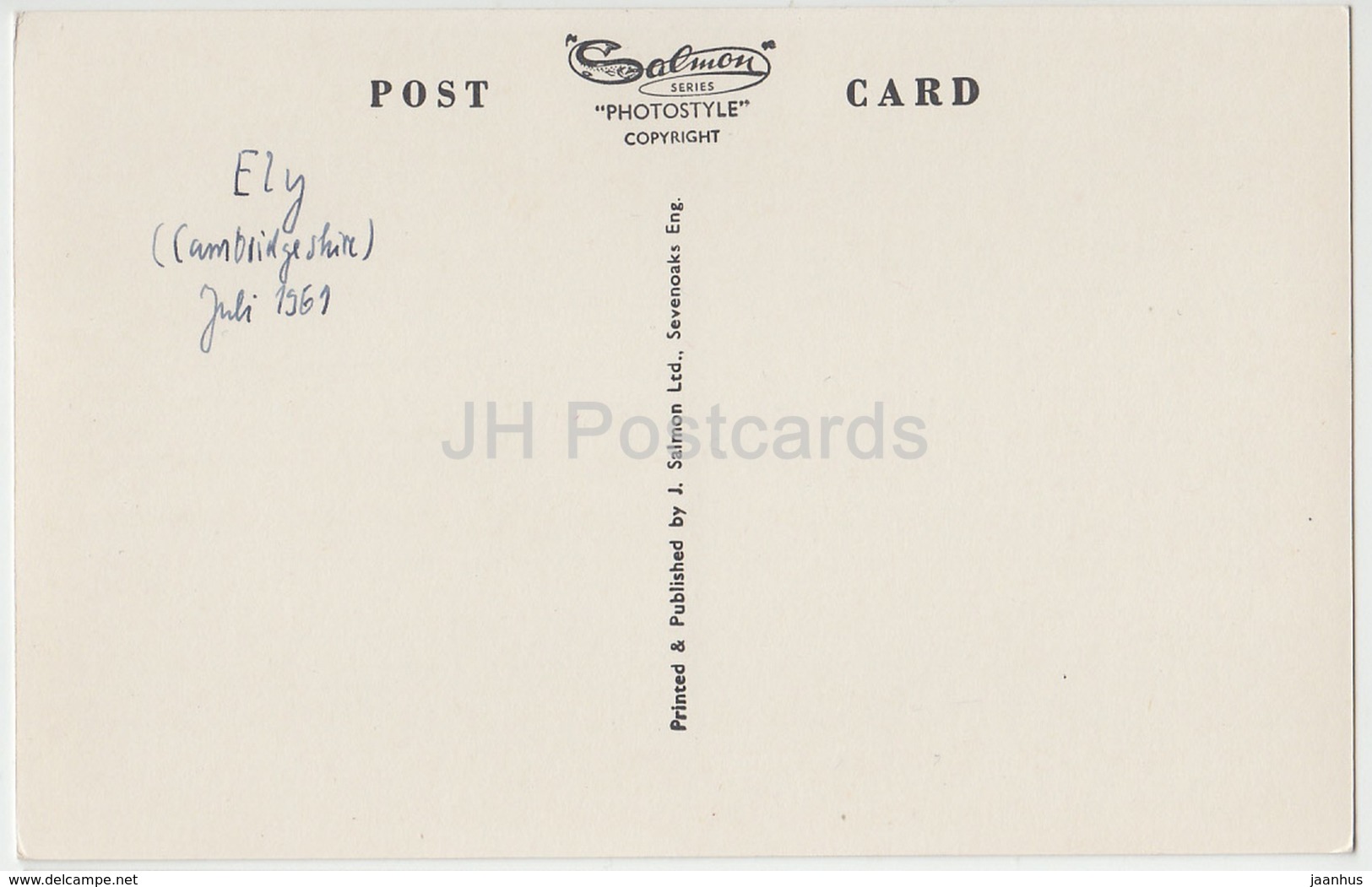 Ely - Cathedral And Bishop' S Palace - 12503 - 1961 - United Kingdom - England - Used - Ely