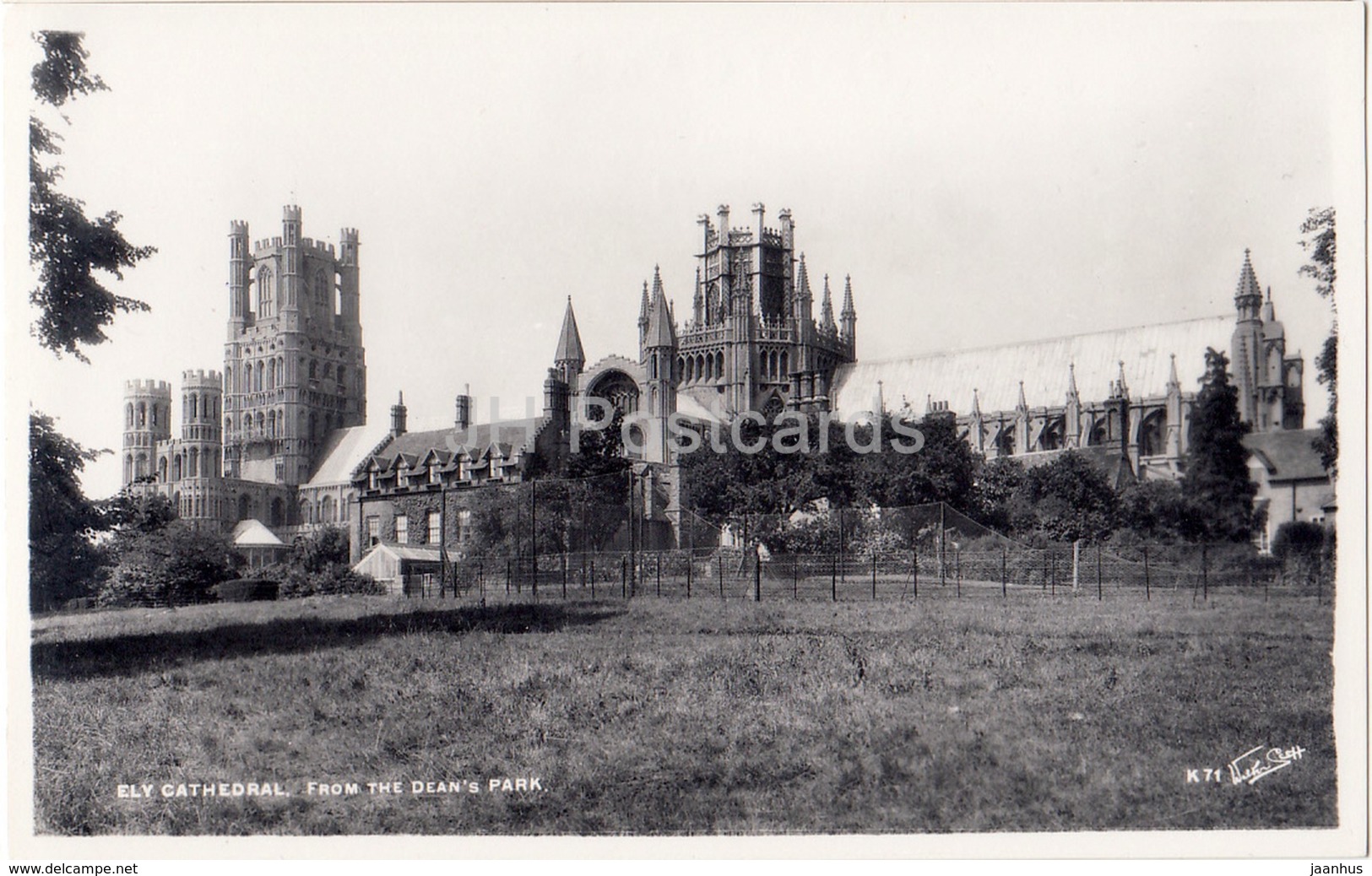 Ely Cathedral - From The Dean' S Park - K 71 - 1961 - United Kingdom - England - Used - Ely