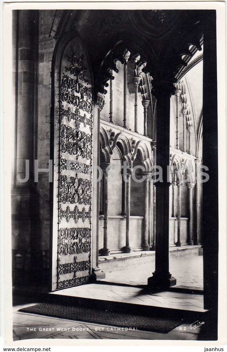 Ely Cathedral - The Great West Doors - K 2 - 1961 - United Kingdom - England - Used - Ely