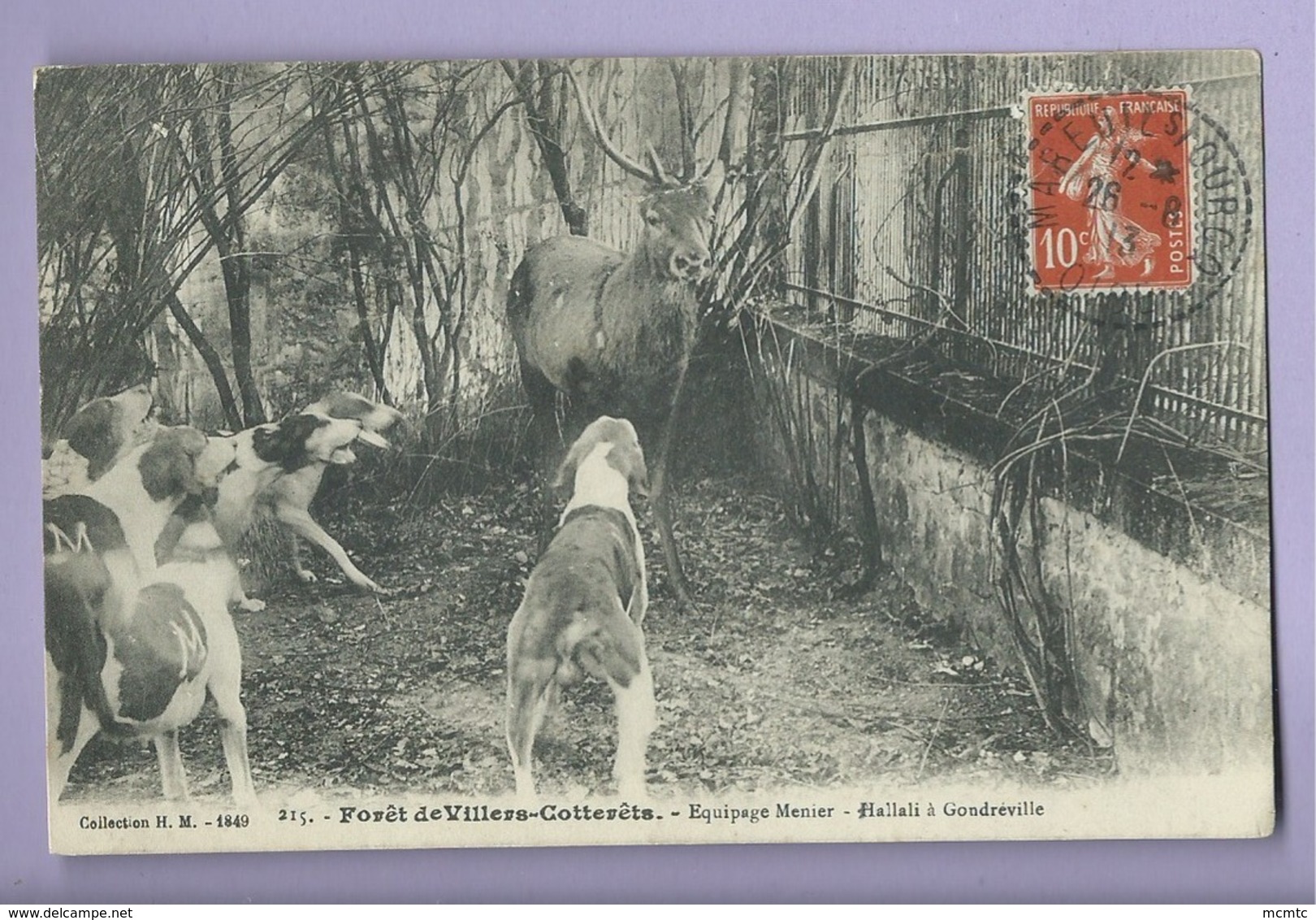 CPA - Forêt De Villers Cotterêts - Equiagpe Menier - Hallali à Gondreville  -( Chasse à Courre ) - Villers Cotterets