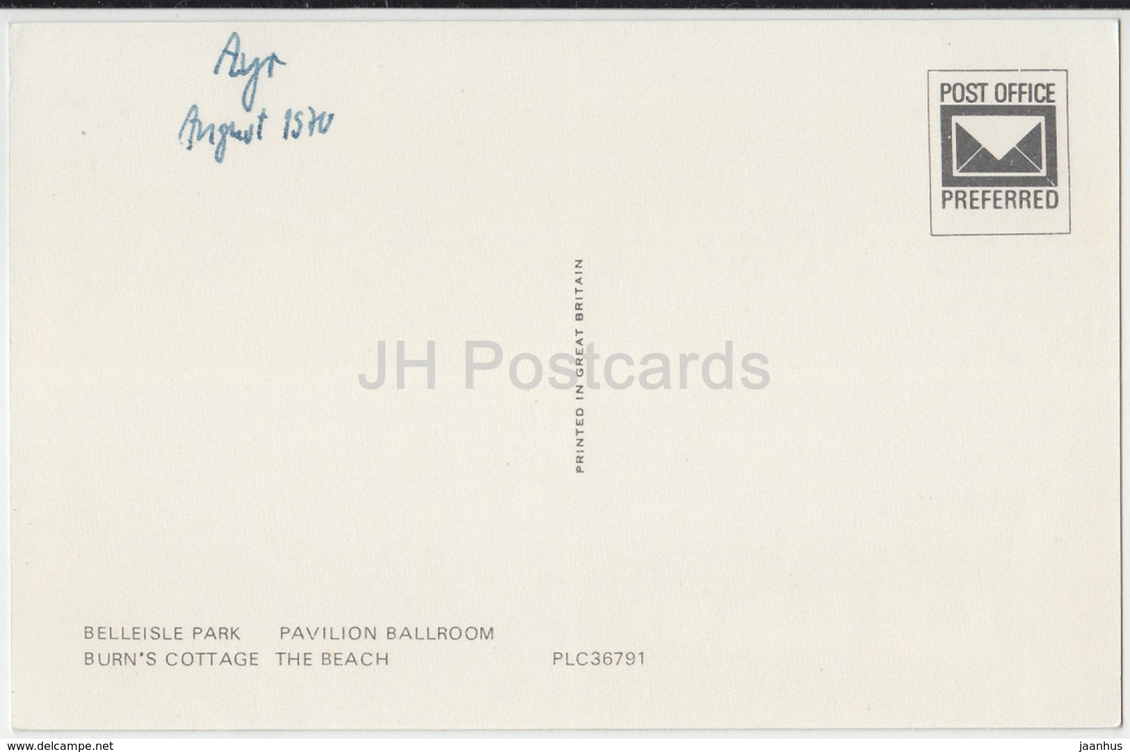 Ayr - Belleisle Park - Beach - Pavilion Ballroom - Multiview - PLC36791 - 1970 - United Kingdom - Scotland - Used - Ayrshire