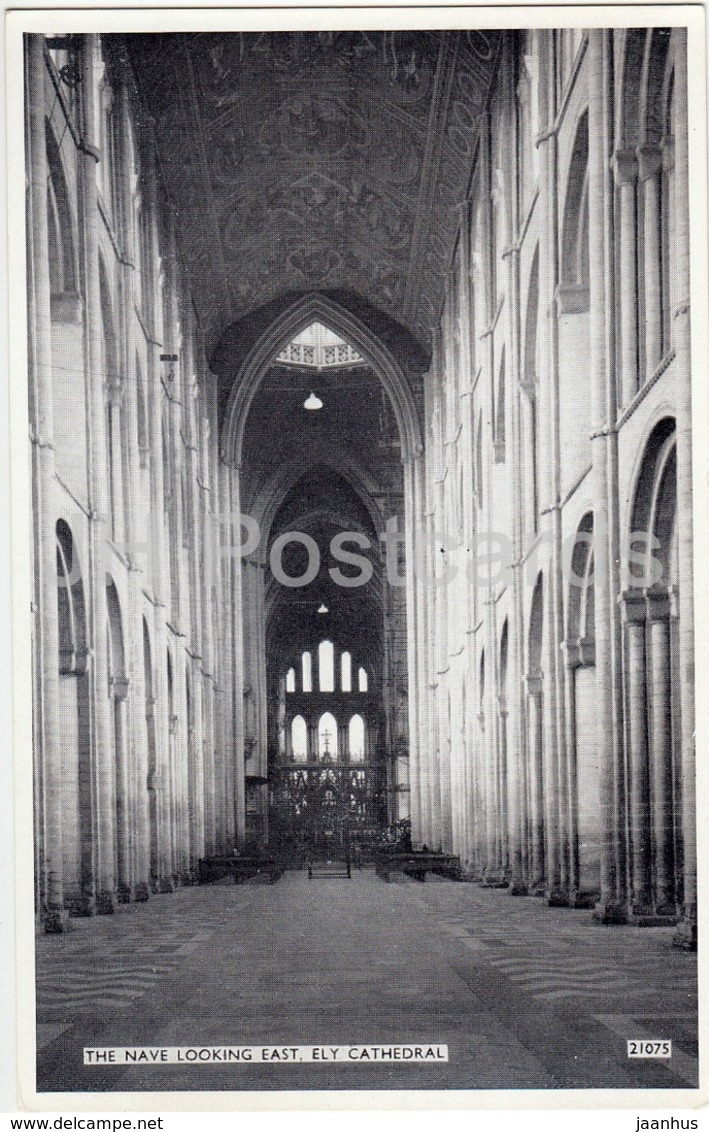 Ely Cathedral - The Nave Looking East - 21075 - 1961 - United Kingdom - England - Used - Ely