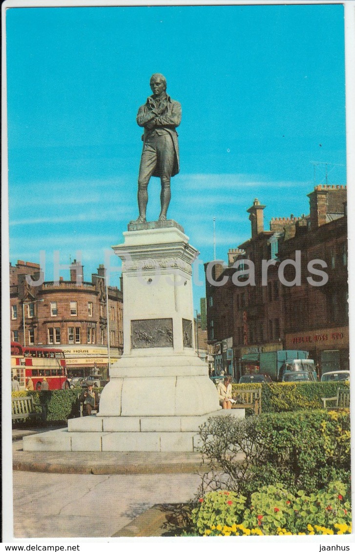 Ayr - Robert Burns Statue - PT35014 - 1970 - United Kingdom - Scotland - Used - Ayrshire