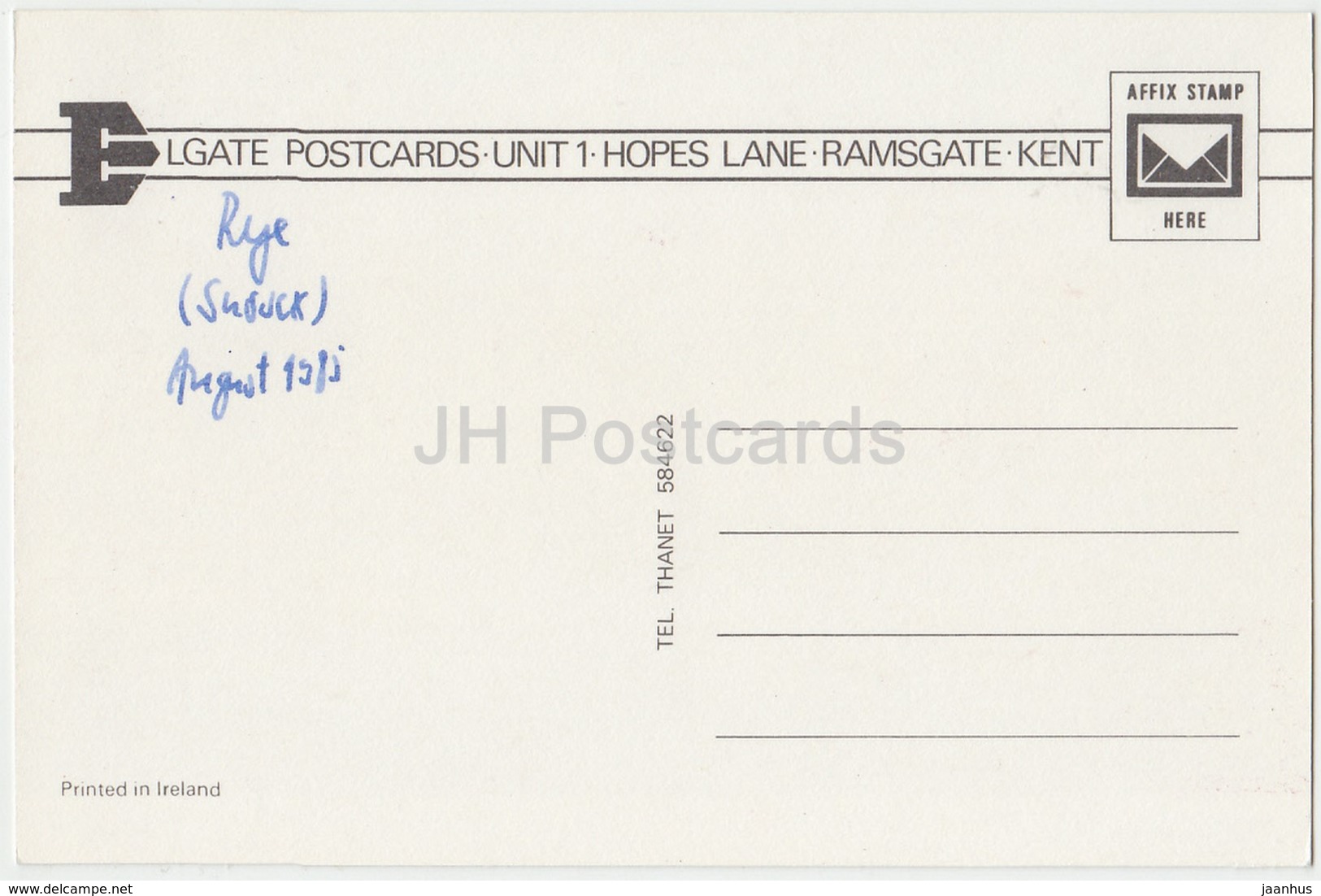 Rye - The Harbour - Boat - ET.5228 - 1985 - United Kingdom - England - Used - Rye