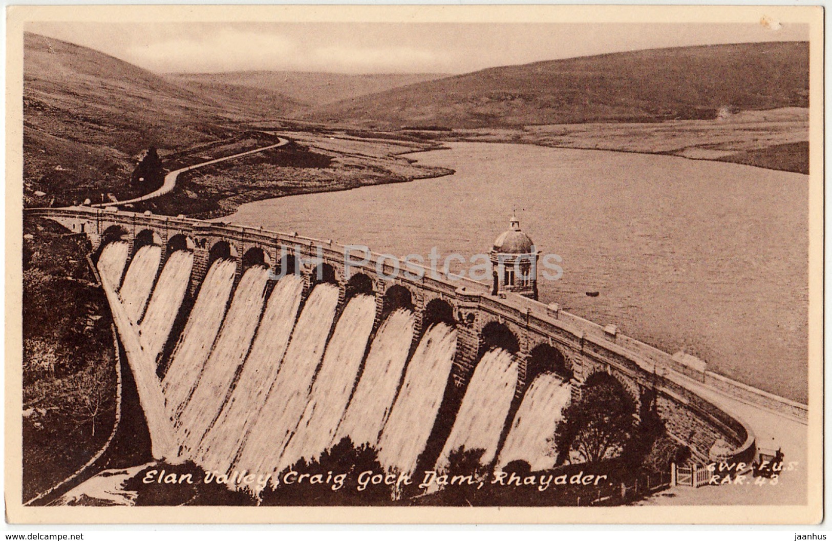 Rhayader - Elan Valley - Craig Goch Dam - 1952 - United Kingdom - Wales - Used - Radnorshire