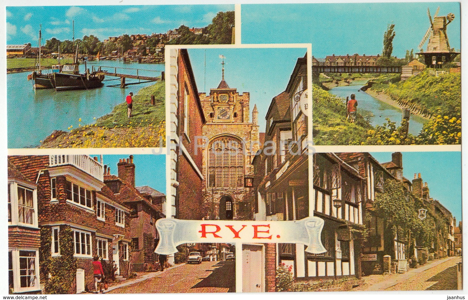 Rye - River Rother - The Mill - St. Mary's Church - Watchbell - Multiview - 11454 - United Kingdom - England - Unused - Rye