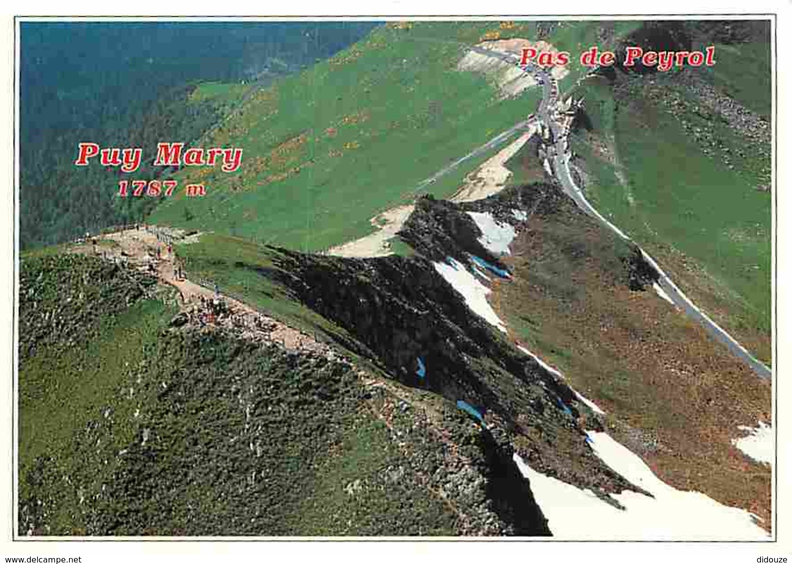 15 - Le Puy Mary - Le Col Du Pas De Peyrol - Vue Aérienne - Voir Scans Recto-Verso - Sonstige & Ohne Zuordnung