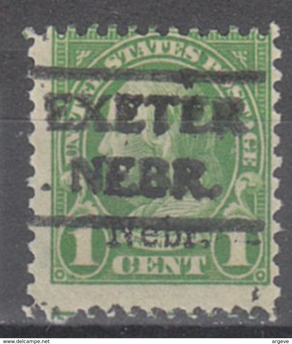 USA Precancel Vorausentwertung Preo, Locals Nebraska, Exeter 669-490, Nebr. Overprint - Precancels