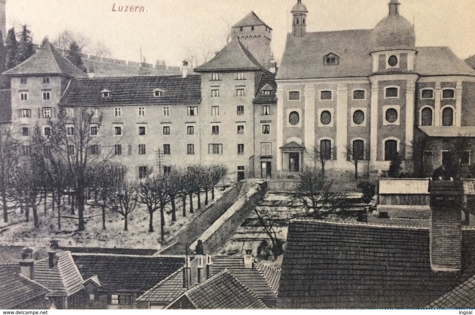 Switzerland......Luzern Lucerne - Mariahilfkirche Und Schulhaus.....ca. 1920 - Luzern