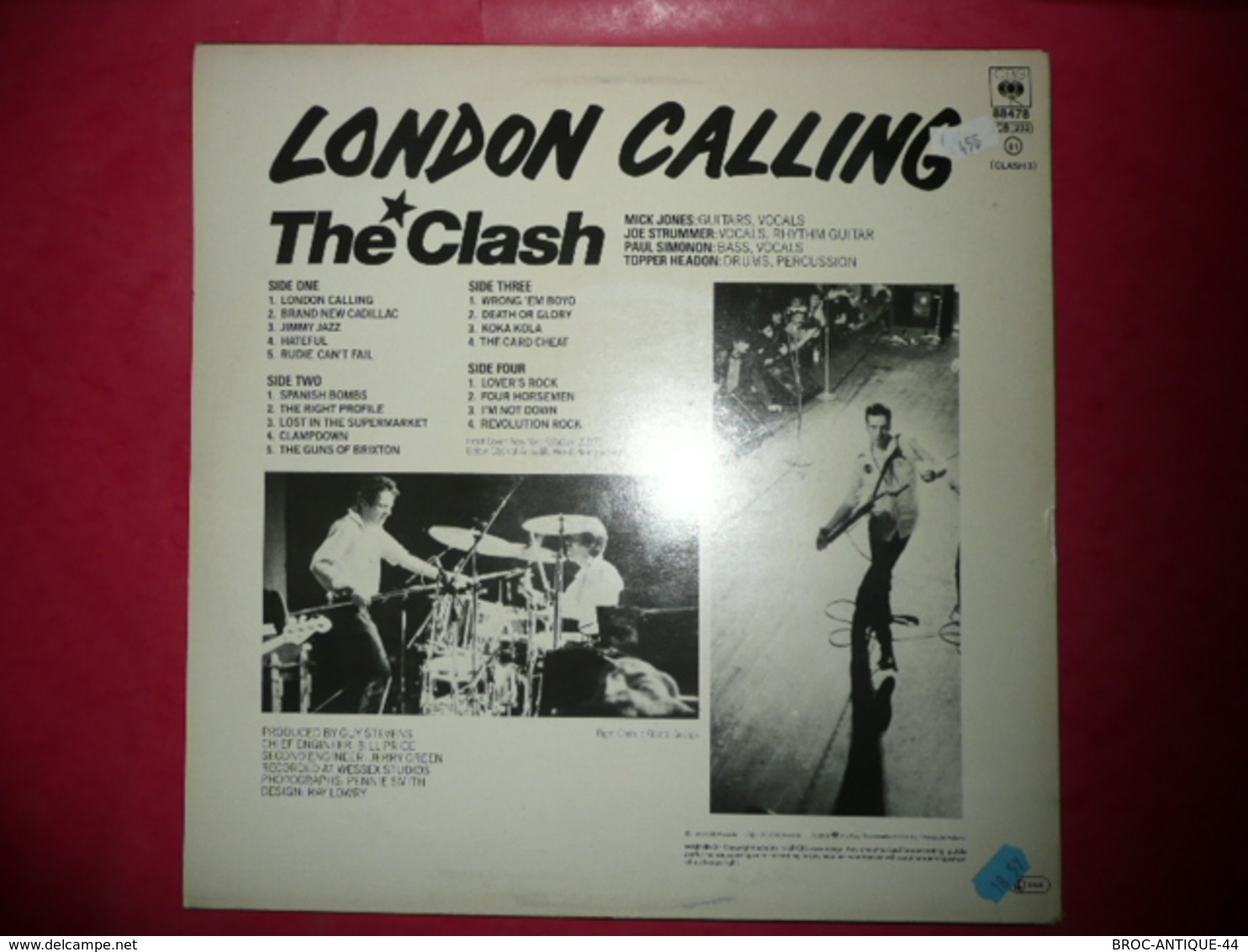 LP33 N°1302 - THE CLASH - LONDON CALLING - COMPILATION 2 LP 18 TITRES ***** TRES GRAND ALBUM - Jazz