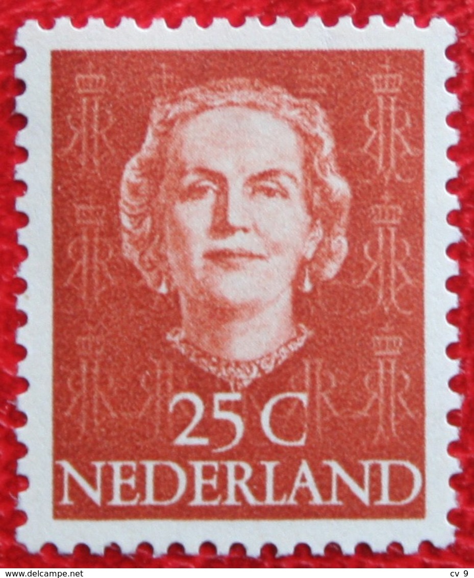 25 Ct Koningin Juliana EN FACE NVPH 525 (Mi 532) 1949-1951 1950 MH / Ongebruikt NEDERLAND / NIEDERLANDE - Ungebraucht