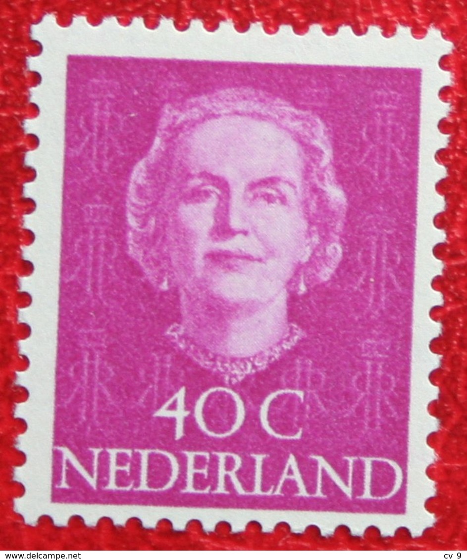 40 Ct Koningin Juliana EN FACE NVPH 528 (Mi 535) 1949 1950 MH / Ongebruikt NEDERLAND / NIEDERLANDE - Ungebraucht