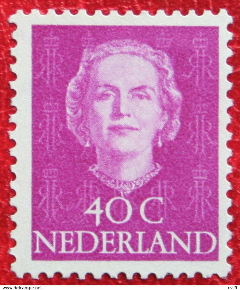 40 Ct Koningin Juliana EN FACE NVPH 528 (Mi 535) 1949 1950 MH / Ongebruikt NEDERLAND / NIEDERLANDE - Ungebraucht