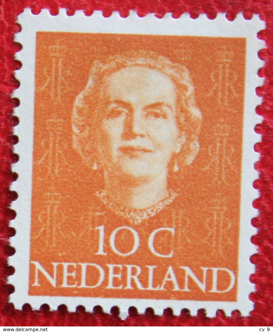 10 Ct Koningin Juliana EN FACE NVPH 520 (Mi 527) 1949-1951 1950 MH / Ongebruikt NEDERLAND / NIEDERLANDE - Ungebraucht