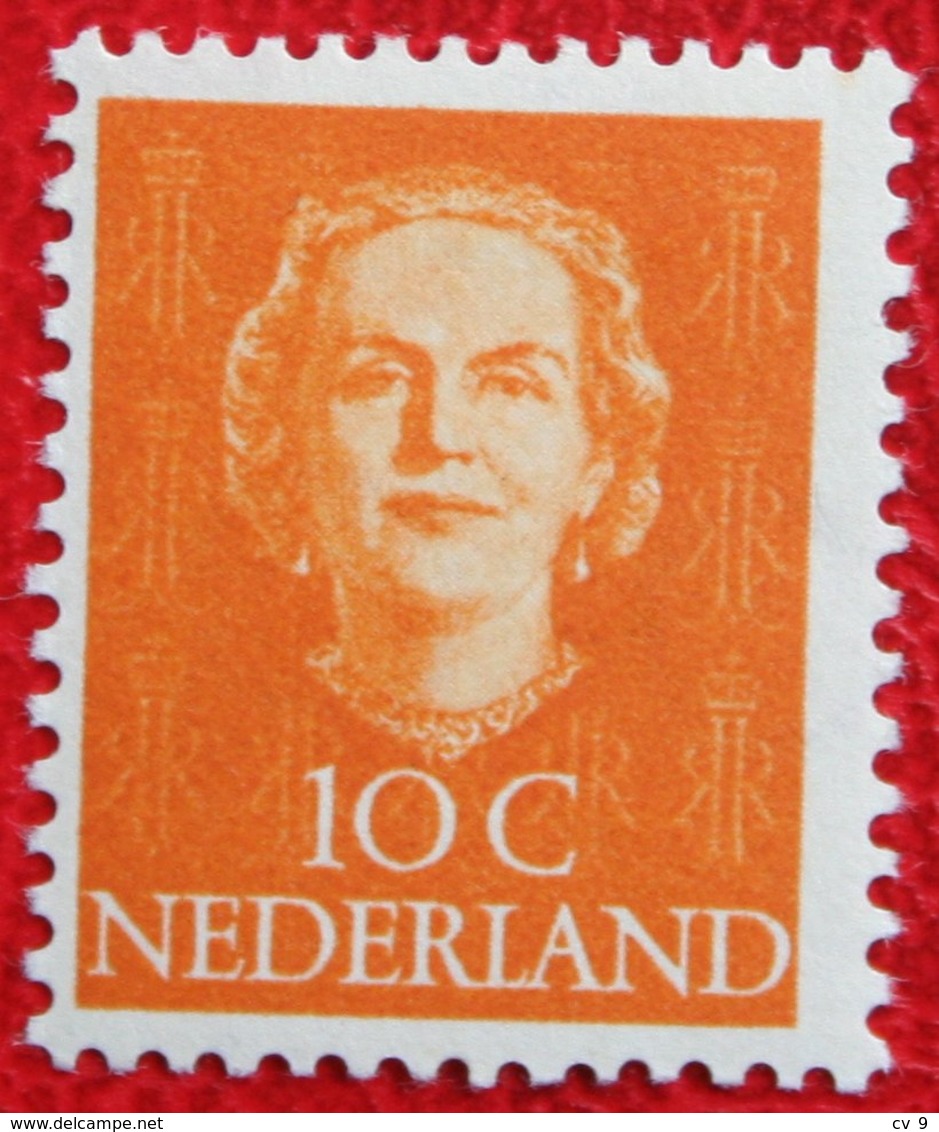 10 Ct Koningin Juliana EN FACE NVPH 520 (Mi 527) 1949-1951 1950 MH / Ongebruikt NEDERLAND / NIEDERLANDE - Ungebraucht