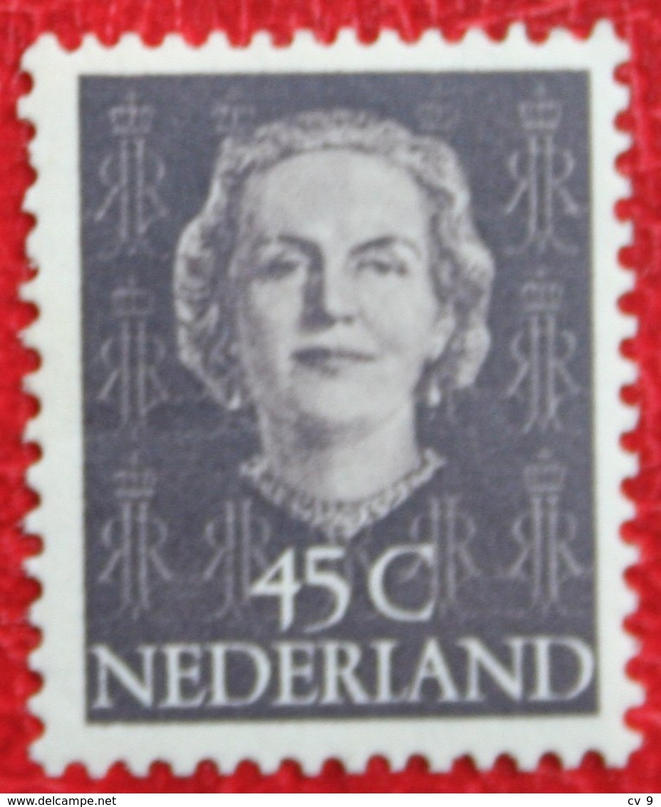 45 Ct Koningin Juliana EN FACE NVPH 530 (Mi 537) 1949 1950 1951 MH / Ongebruikt NEDERLAND / NIEDERLANDE - Ungebraucht