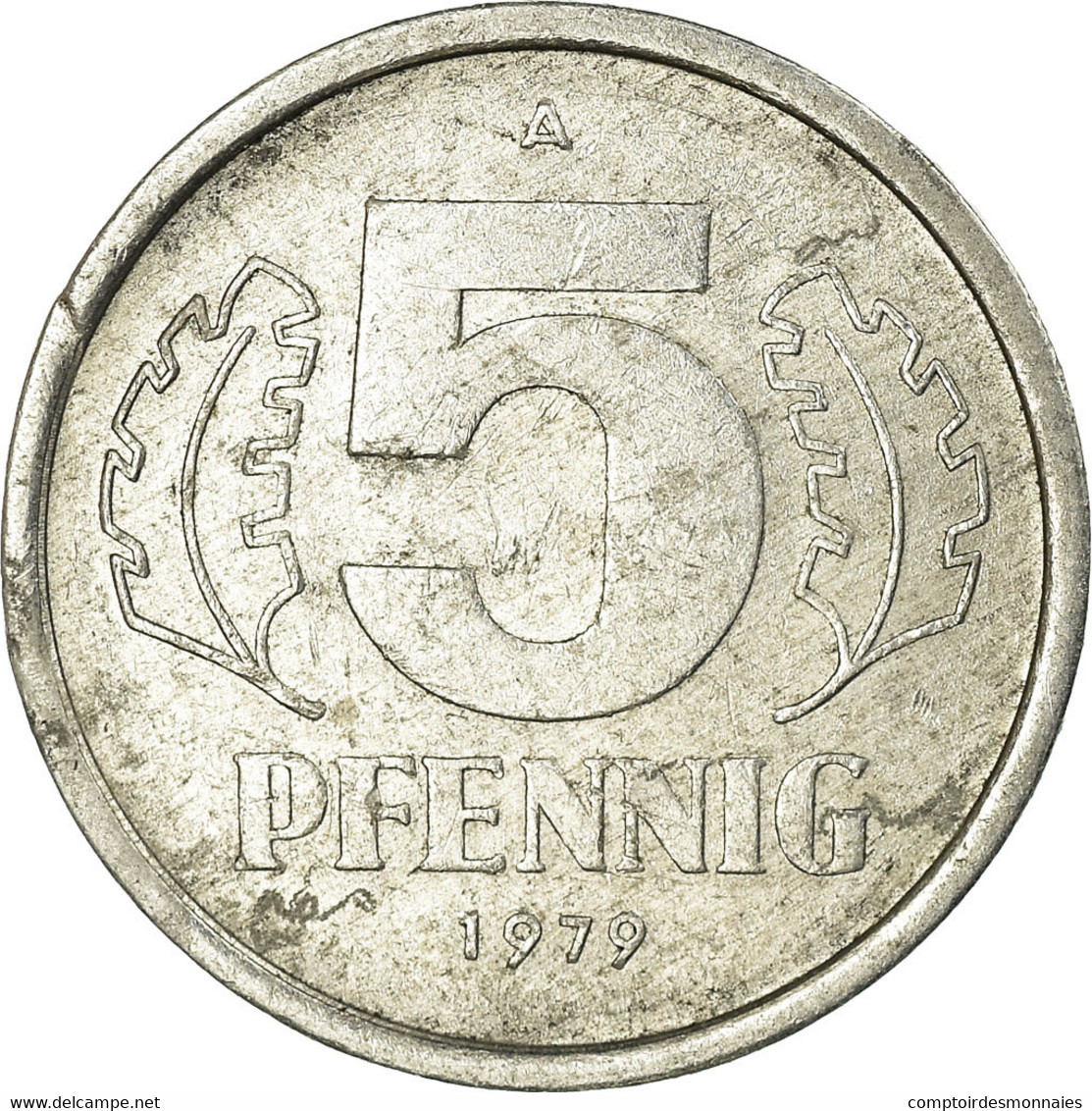 Monnaie, GERMAN-DEMOCRATIC REPUBLIC, 5 Pfennig, 1979, Berlin, TB+, Aluminium - 5 Pfennig