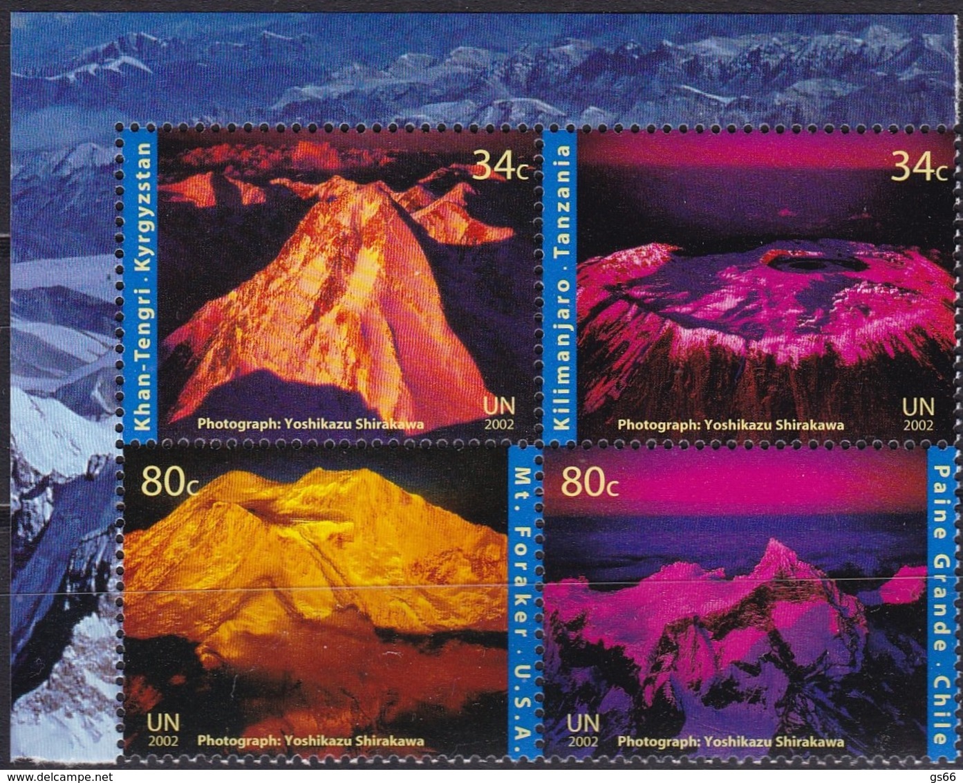 UNO-New York, 2002, 896/99, Jahr Der Berge. MNH ** - Ungebraucht