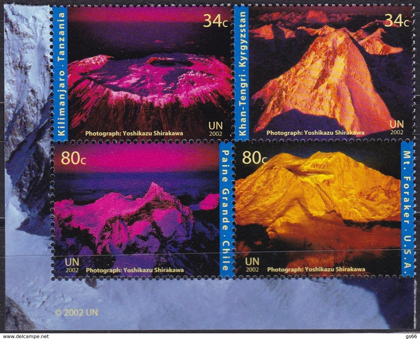 UNO-New York, 2002, 896/99, Jahr Der Berge. MNH ** - Ungebraucht