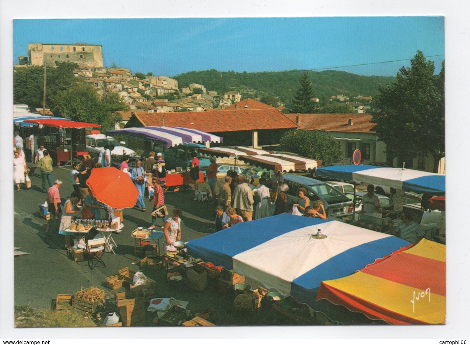 - CPM GREOUX LES BAINS (04) - Le Marché Provençal Du Jeudi Matin (belle Animation) - Editions YVON - - Gréoux-les-Bains