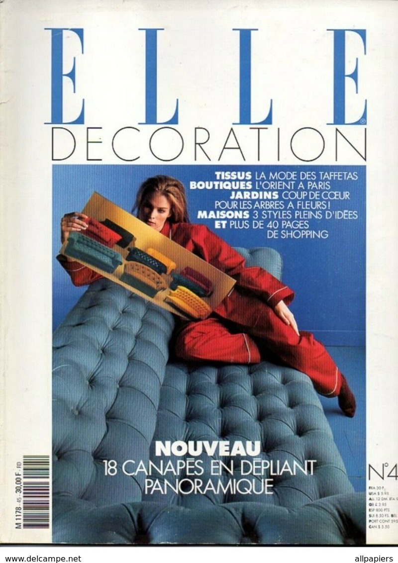 Elle Décoration N°45 Nouveau 18 Canapés En Dépliant Panoramique - La Mode Des Taffetas - L'orient à Paris - Maison & Décoration