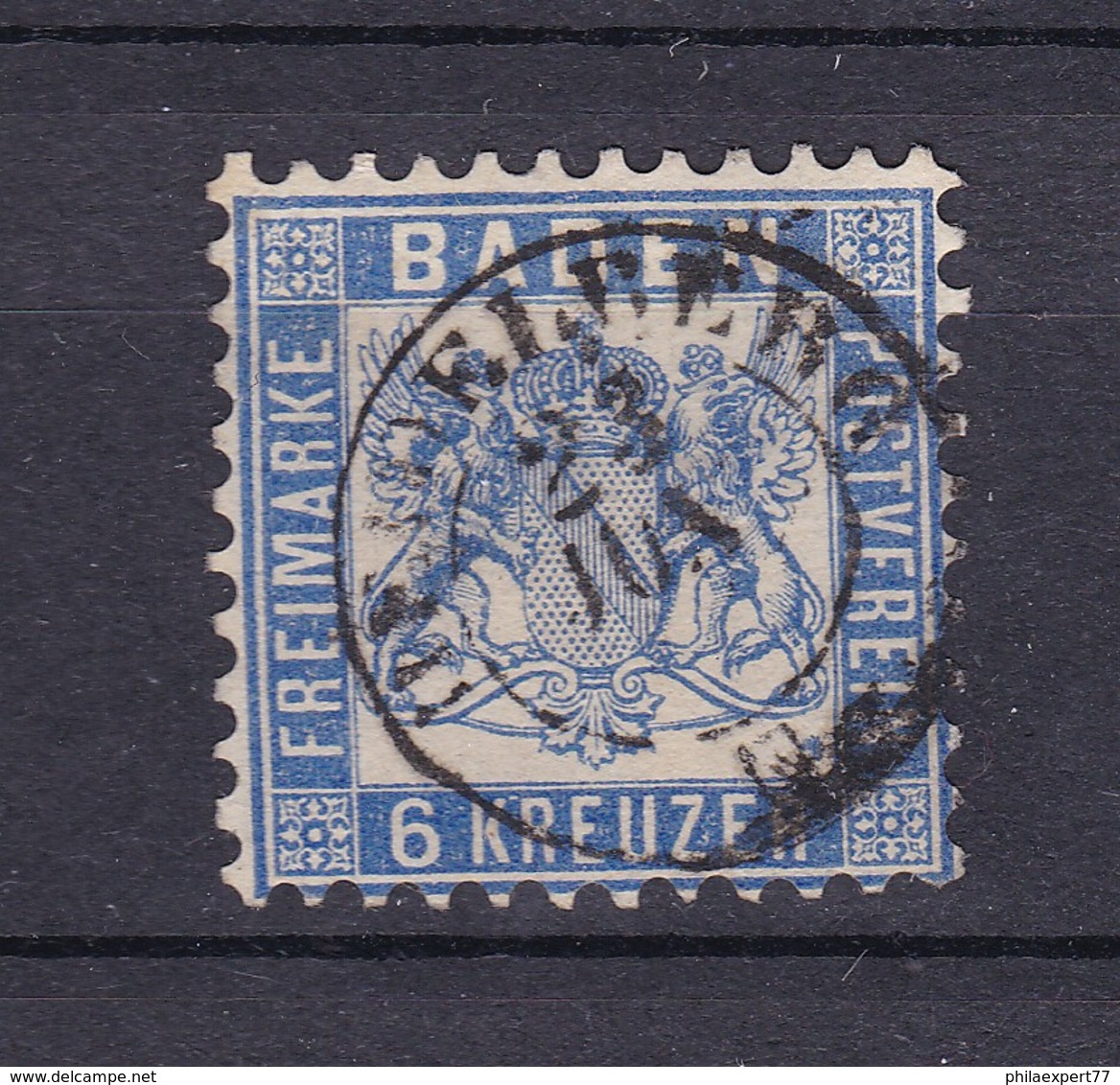 Baden - 1862/66 - Michel Nr. 19 - Gest. - 40 Euro - Sonstige & Ohne Zuordnung