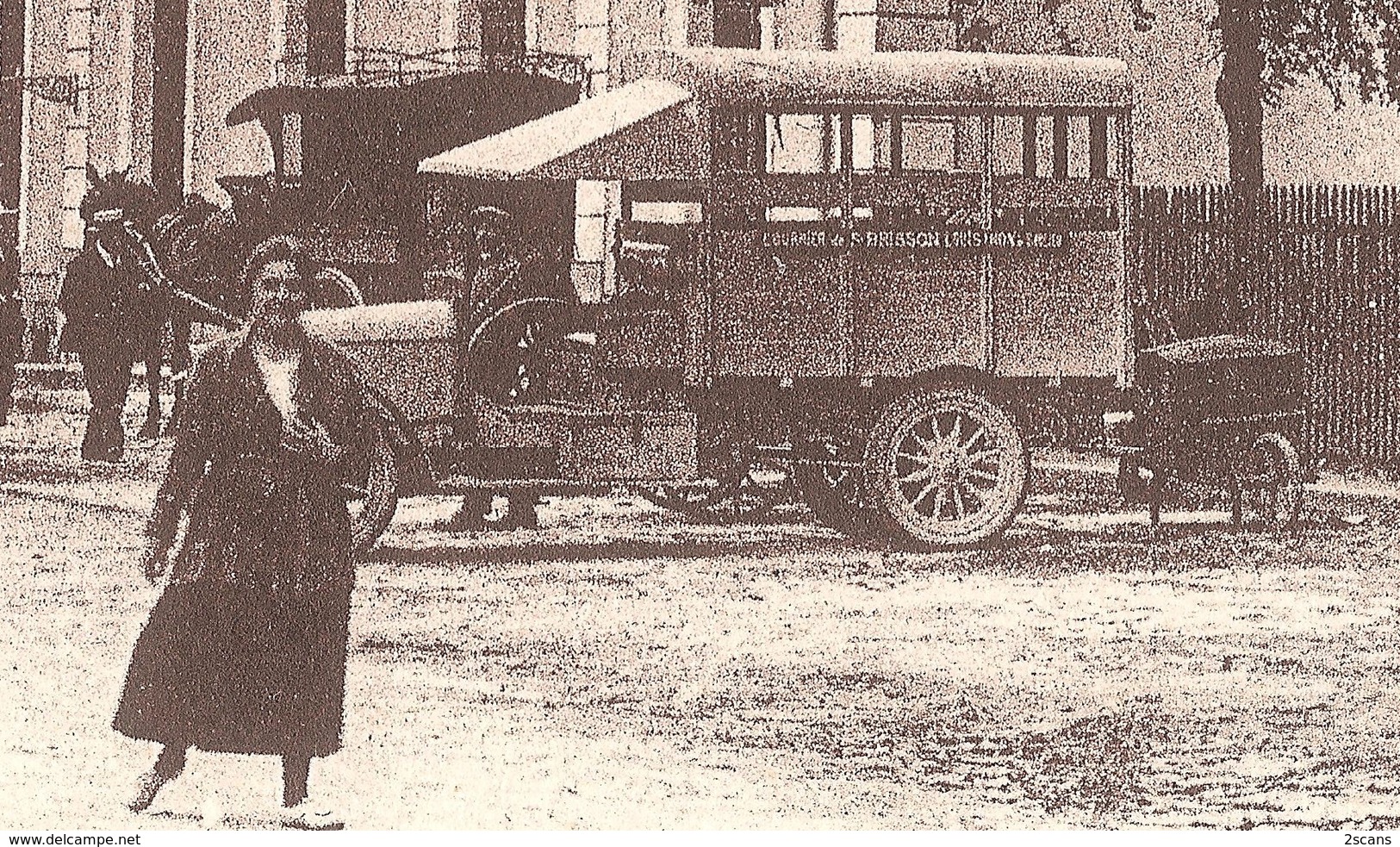 Dépt 21 - SAULIEU - Gare P.-L.-M. - (A. Duciel, édit., Saulieu, N° 540) - Camion "COURRIER De SAINT-BRISSON à SAULIEU" - Saulieu