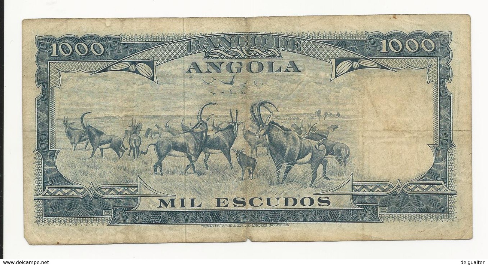 Portuguese Angola 1000 Escudos 1962 Perhaps Fine - Portugal