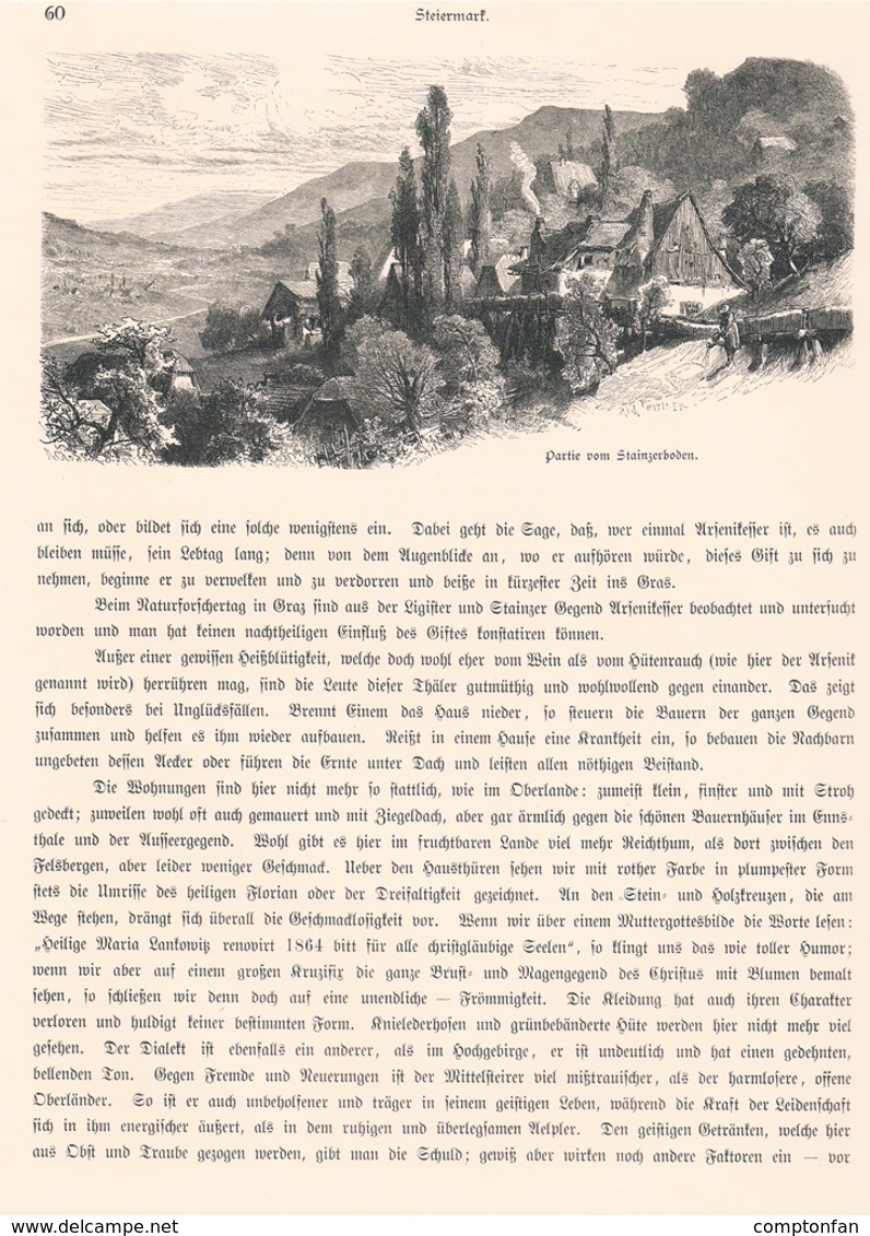 A102 366 Steiermark Voitsberg Krems Hollenegg Artikel Mit Ca. 9 Bildern 1880 !! - Autres & Non Classés