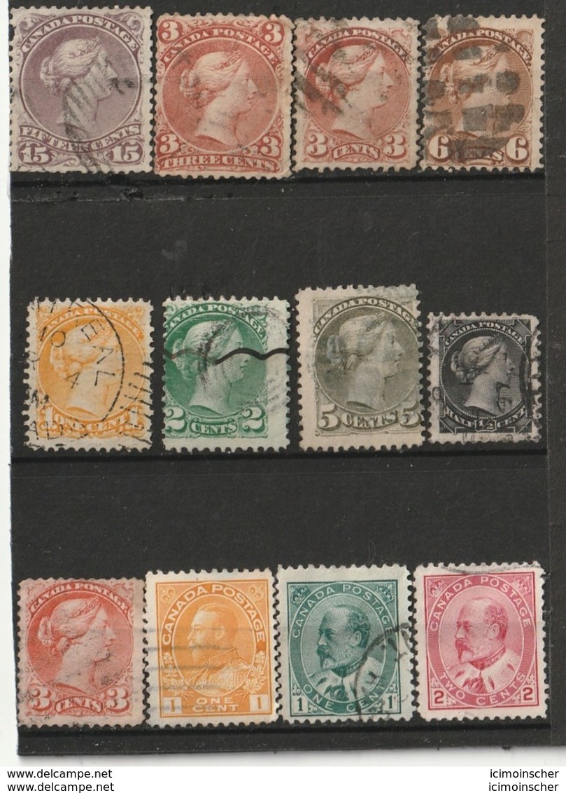 Canada - Lot 22 Timbres - Used Stamps