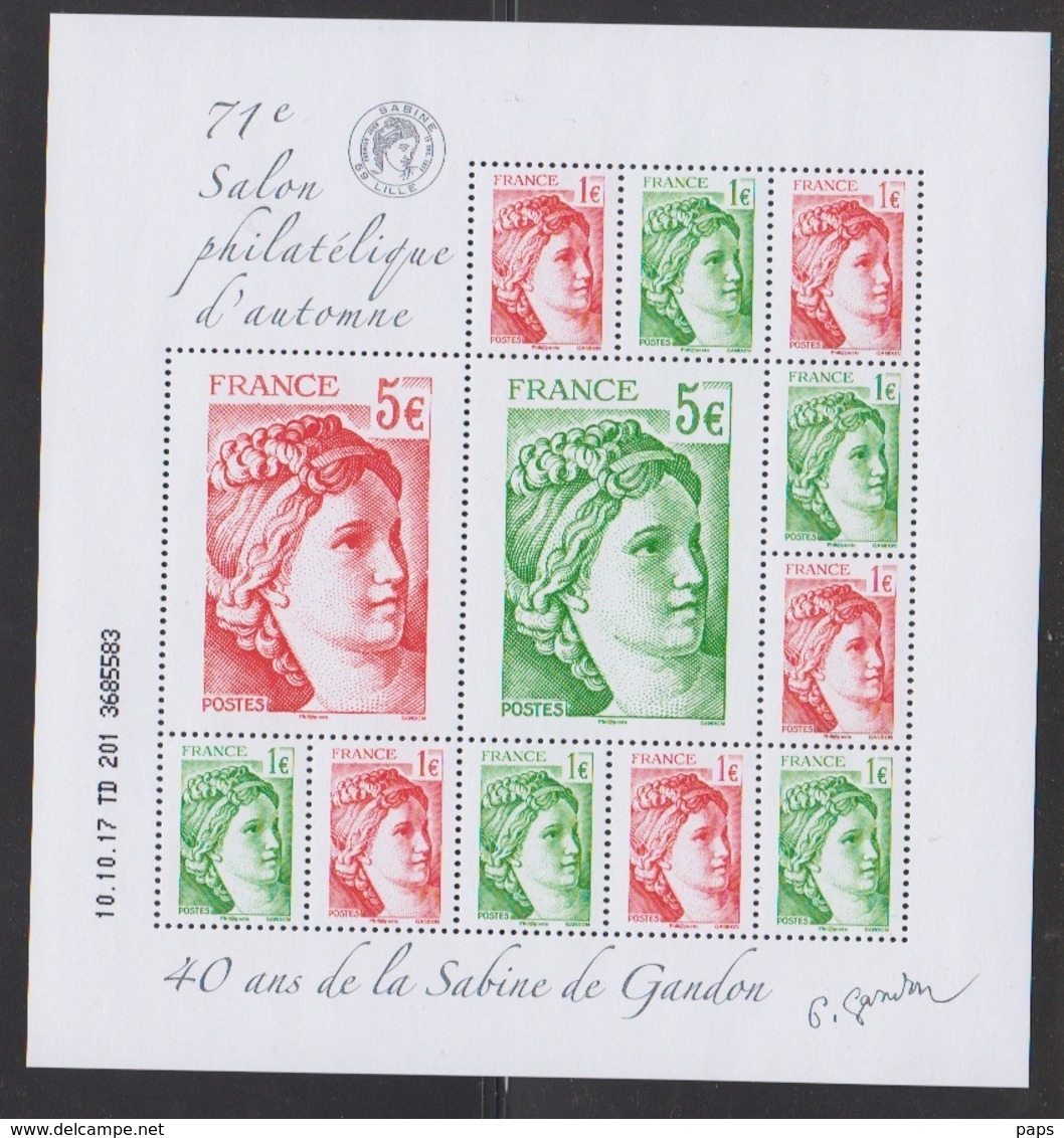 2017-N°F5179** 40ième ANNIVERSAIRE DE LA SABINE DE GANDON - Unused Stamps