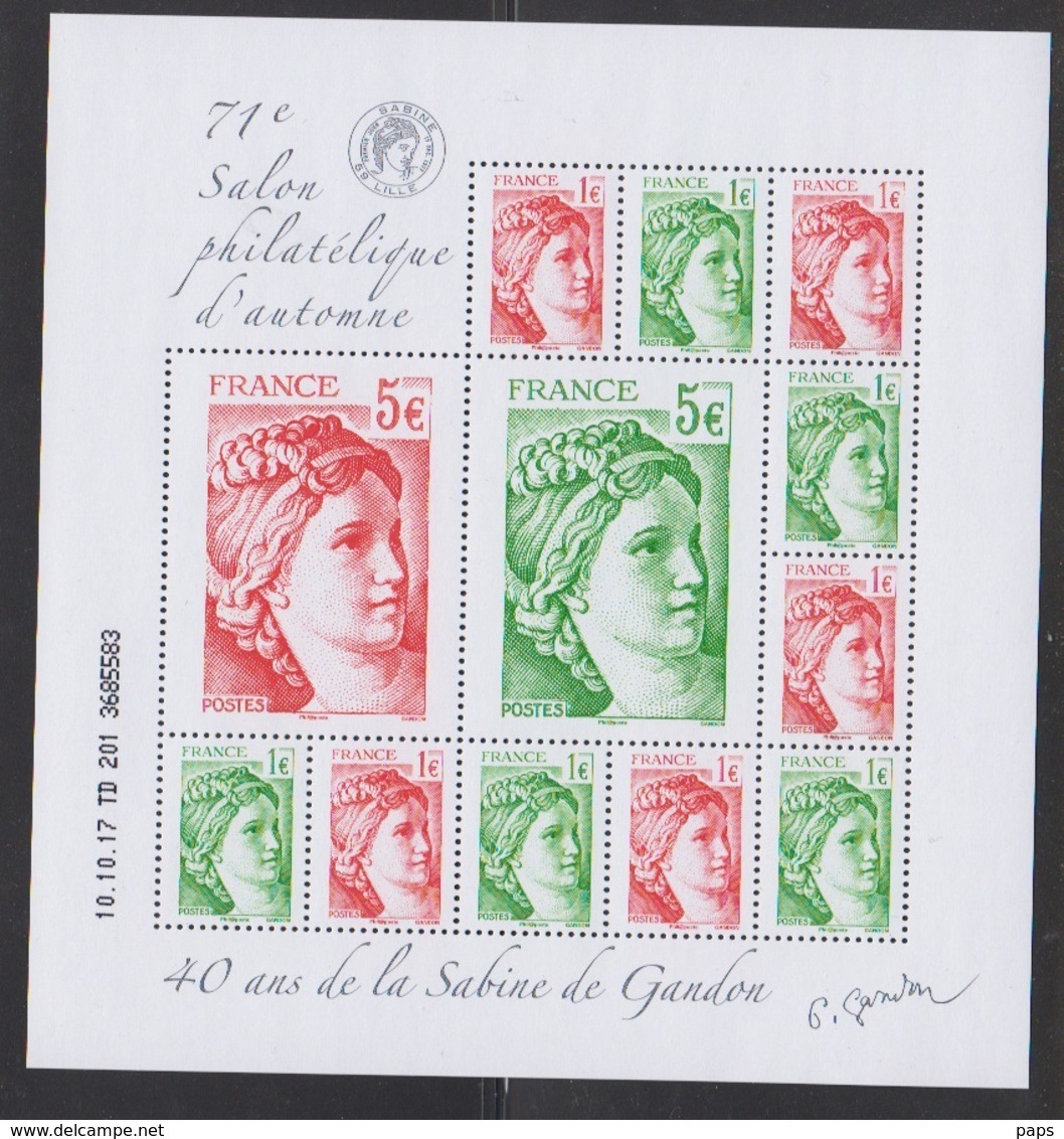 2017-N°F5179** 40ième ANNIVERSAIRE DE LA SABINE DE GANDON - Ongebruikt