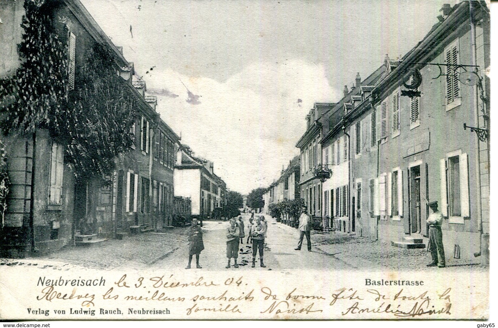 C.P.A.68.HAUT RHIN.NEUBREISACH.NEUF BRISACH.BASLERSTRASSE. - Neuf Brisach