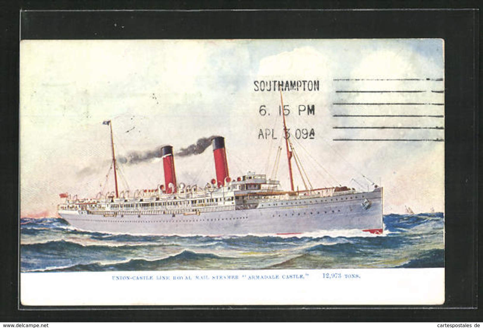 AK Union Castle Line Royal Mail Steamer Armadale Castle - Post & Briefboten