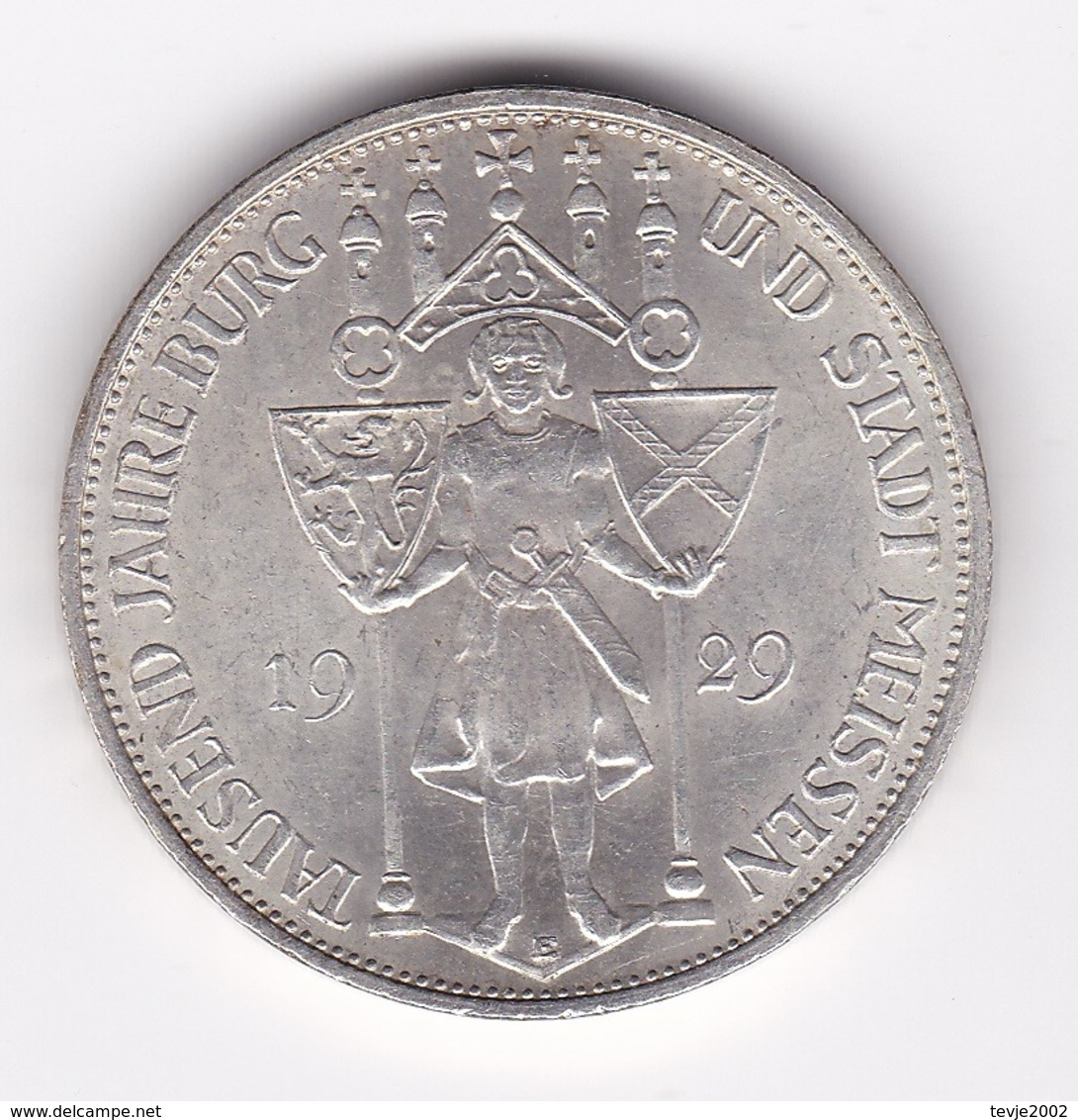 Nb_ Deutsches Reich - 3 Reichsmark - 1929  -  Meissen (18) - 3 Mark & 3 Reichsmark