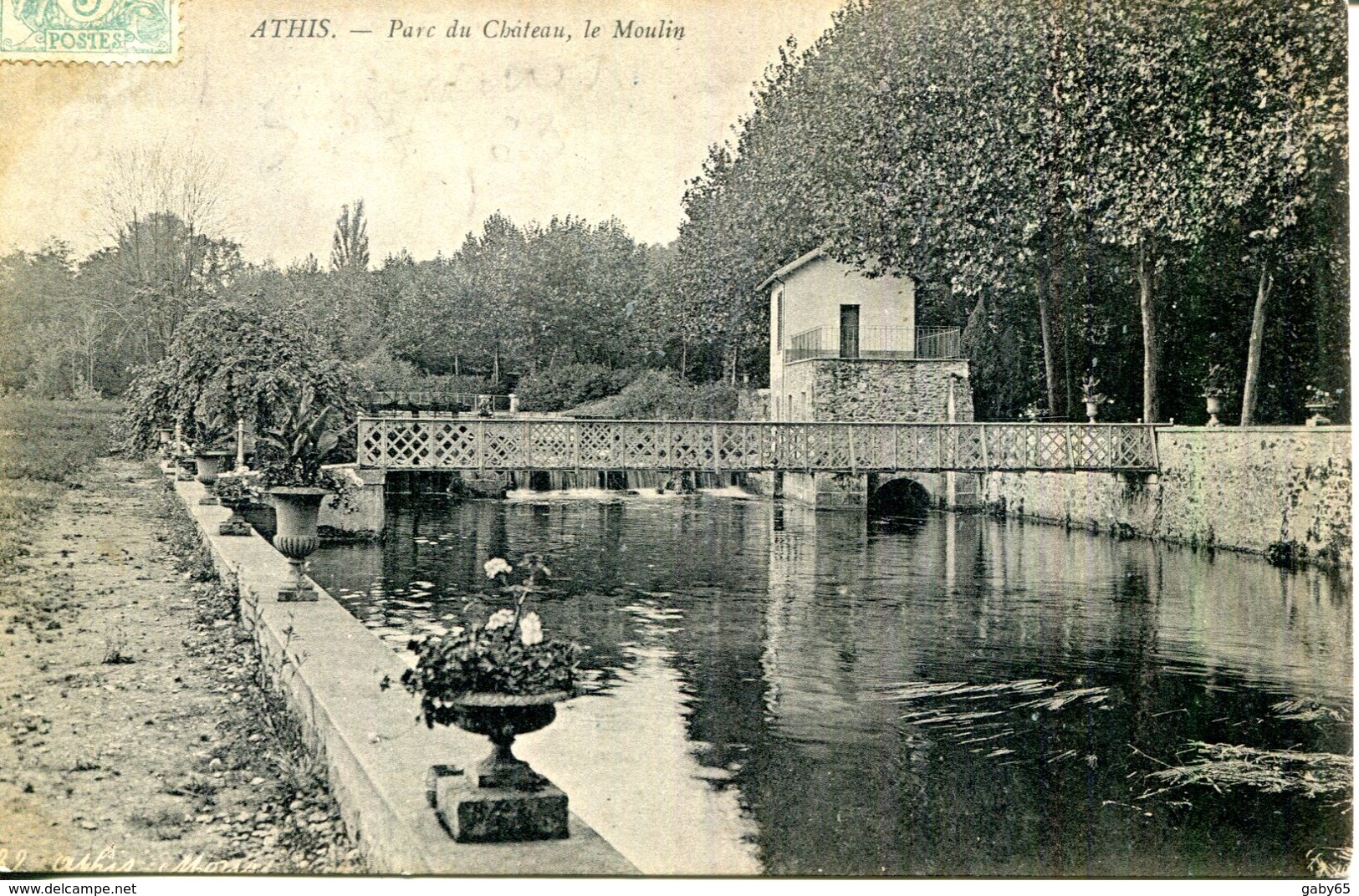 C.P.A.91.ESSONNE.ATHIS-MONS.PARC DU CHATEAU.LE MOULIN. - Athis Mons