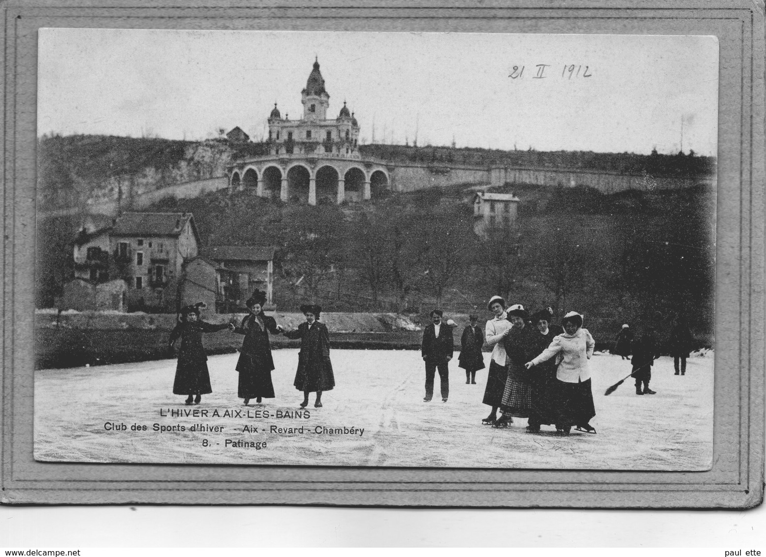 CPA - AIX-les-BAINS (73) - Mots Clés: Patinage Et Sport D'hiver - 1912 - Aix Les Bains