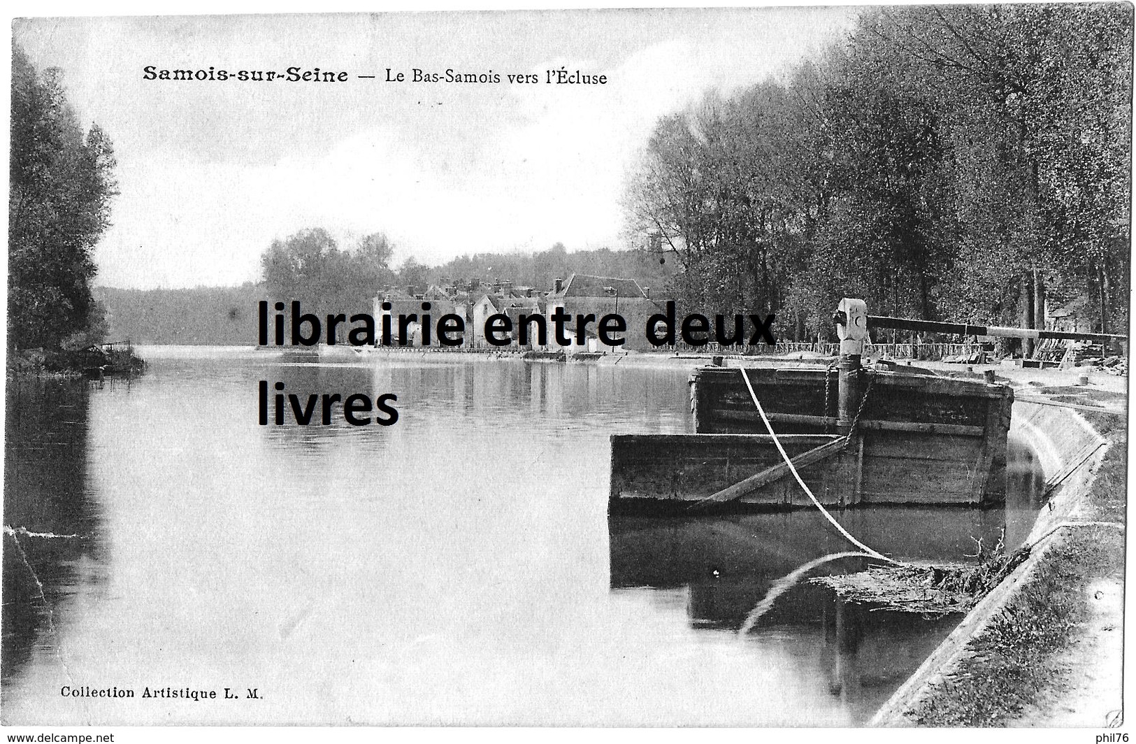 CPA 77 Samois Sur Seine Le Bas Samois Vers L' écluse  Peu Courante ! - Samois