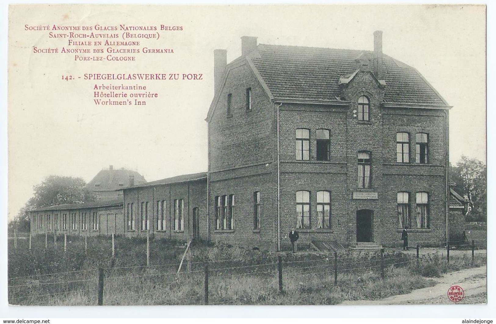 Auvelais - Saint-Roch-Auvelais - S.A. Des Glaces Nationales Belges -  Hôtellerie Ouvrière - No 142 - 1926 - Sambreville