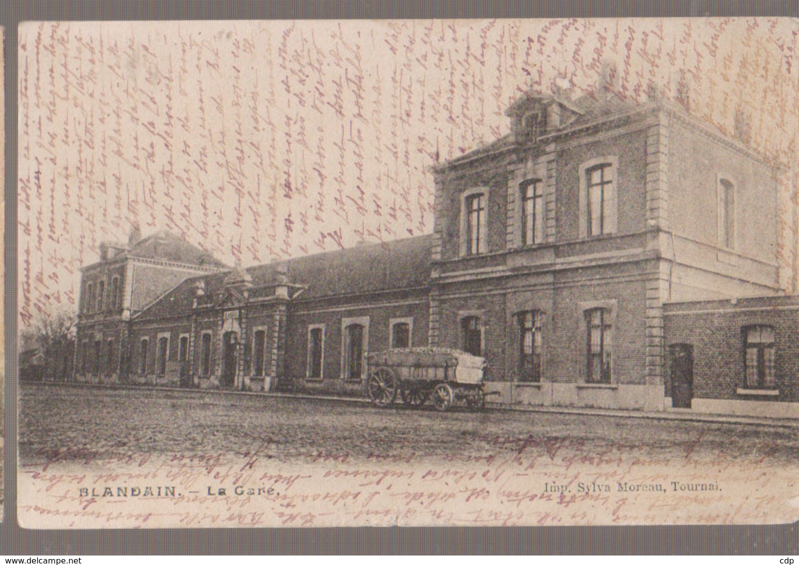 Cpa Blandain   1905  Gare - Doornik