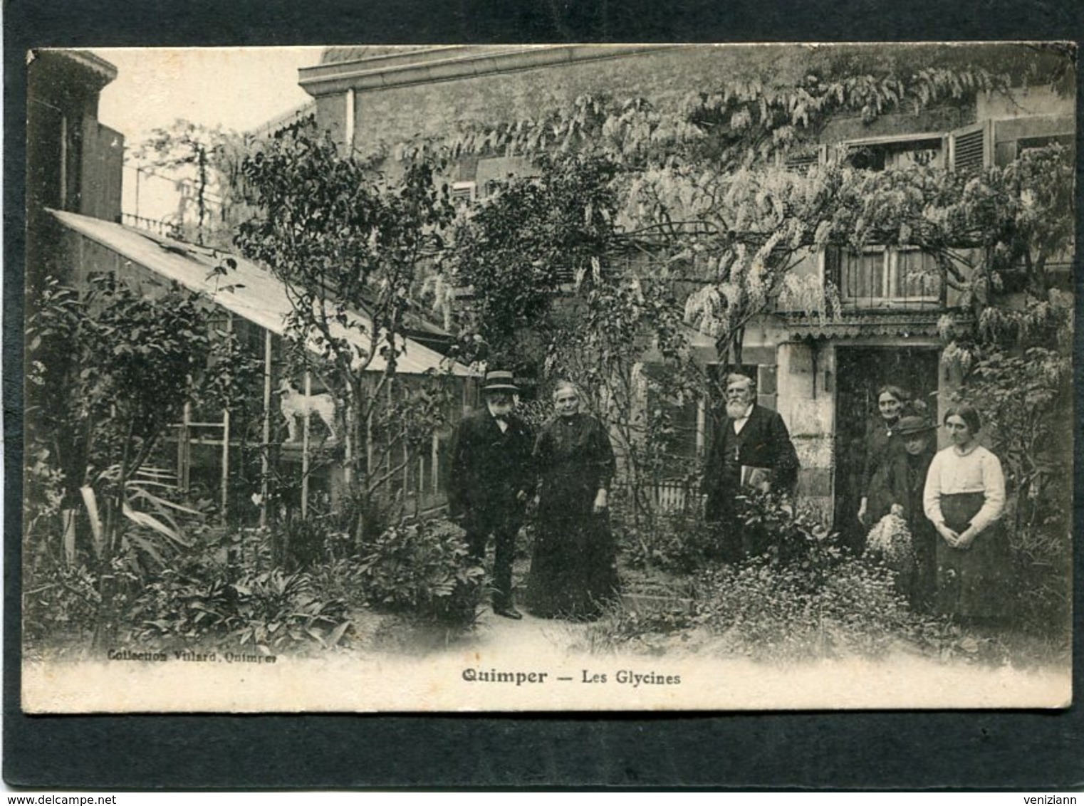 CPA - QUIMPER - Les Glycines, Animé - Quimper