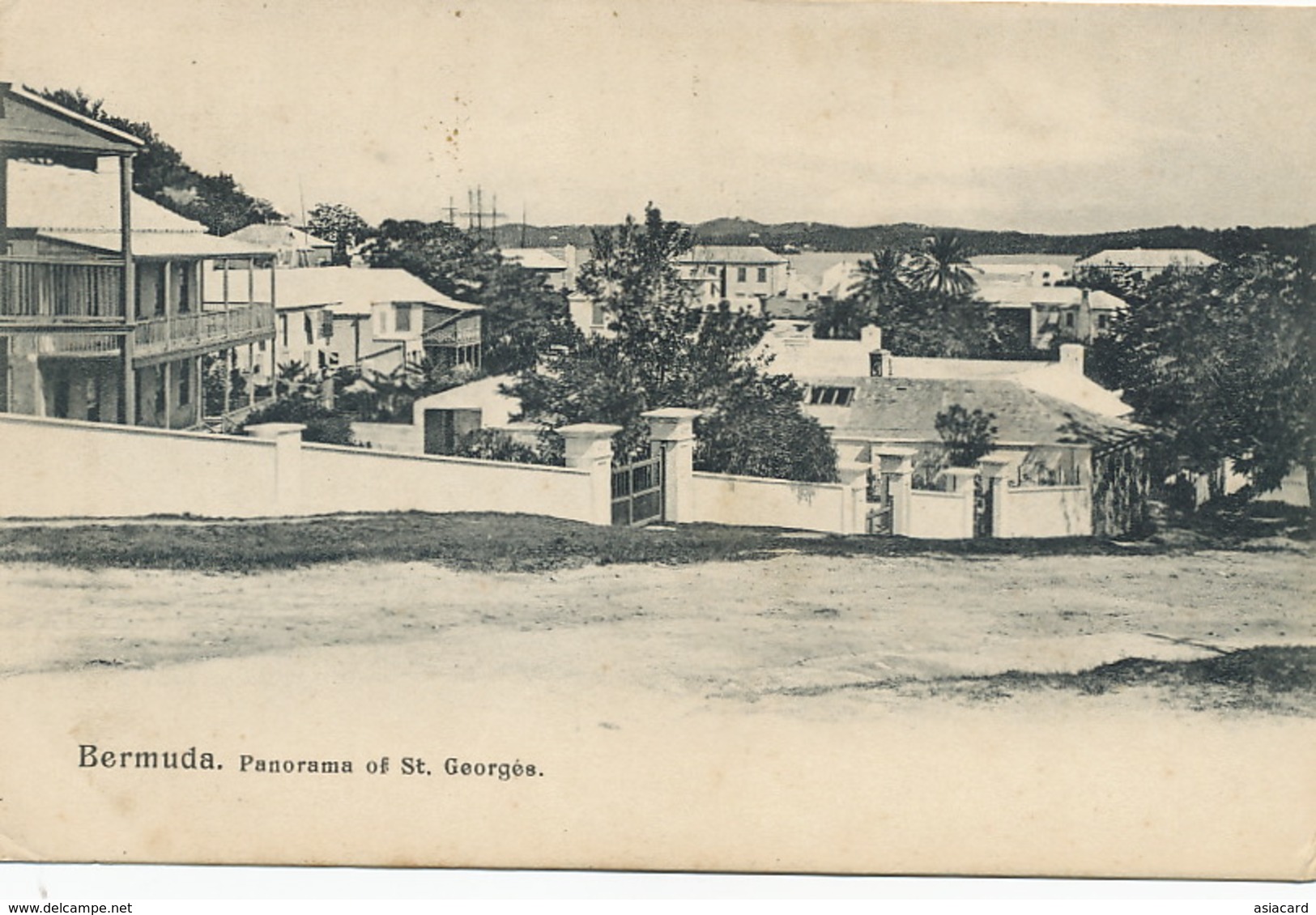 Bermuda Panorama Of St Georges   Undivided Back - Bermuda