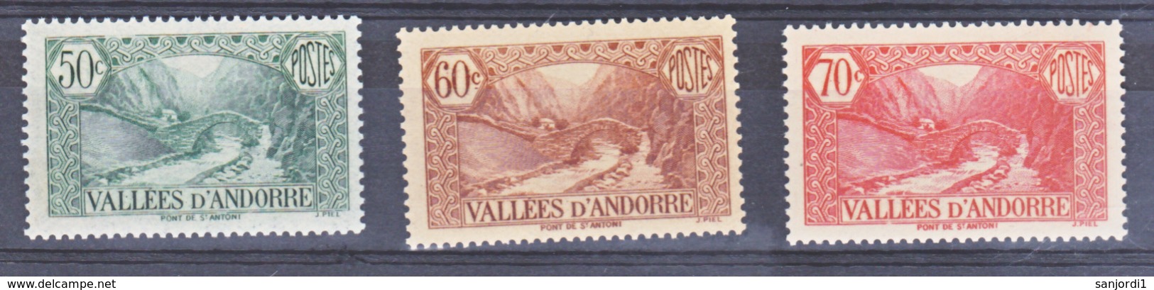 Andorre  65, 67, 69  Paysages Neuf **  MNH Sin Charnela - Nuovi