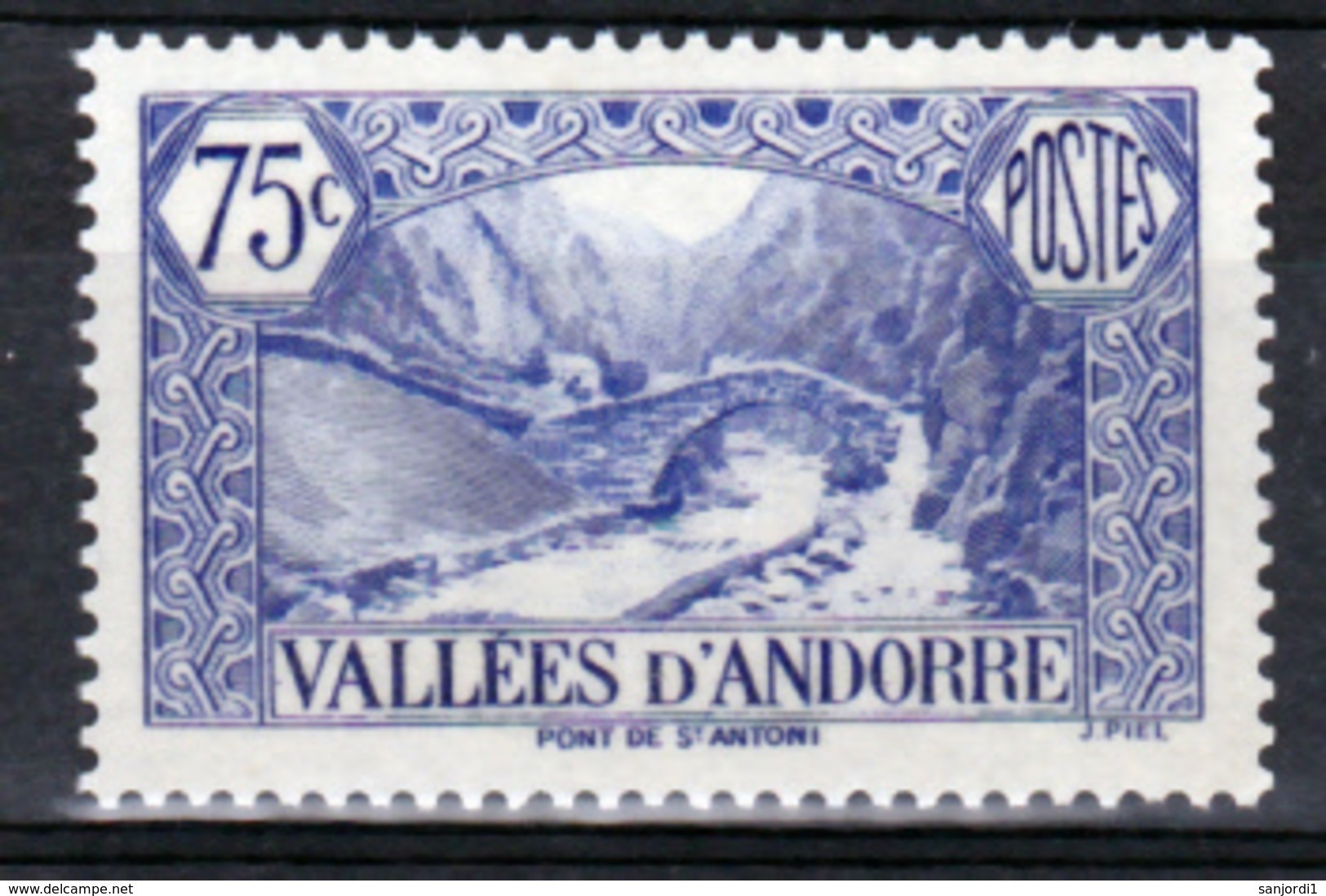 Andorre  70 Pont Médiéval  Neuf ** TB Mnh Sin Charnela Cote 10 - Nuovi