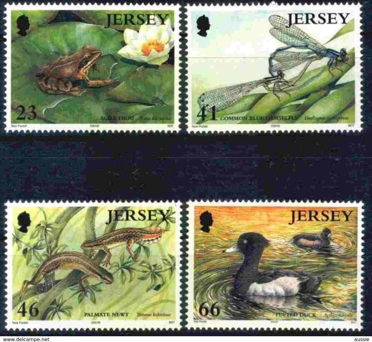 Jersey 2001 Yvertn° 979-982 *** MNH Cote 9  Euro Faune Flore - Jersey